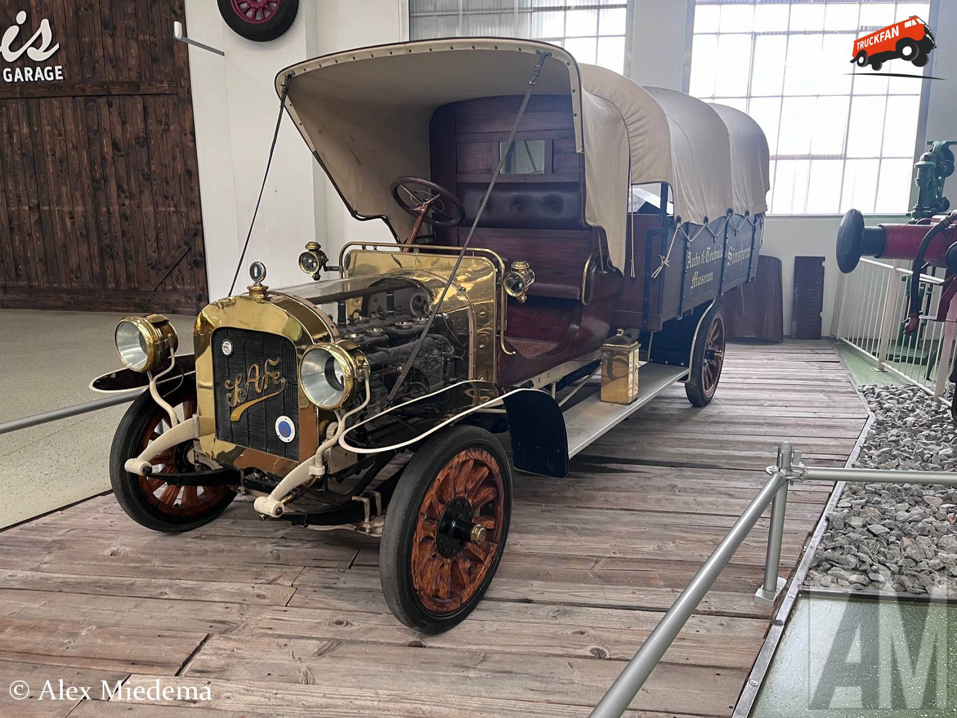 SAF-Gaggenau LKW uit 1909 in Technik Museum Speyer