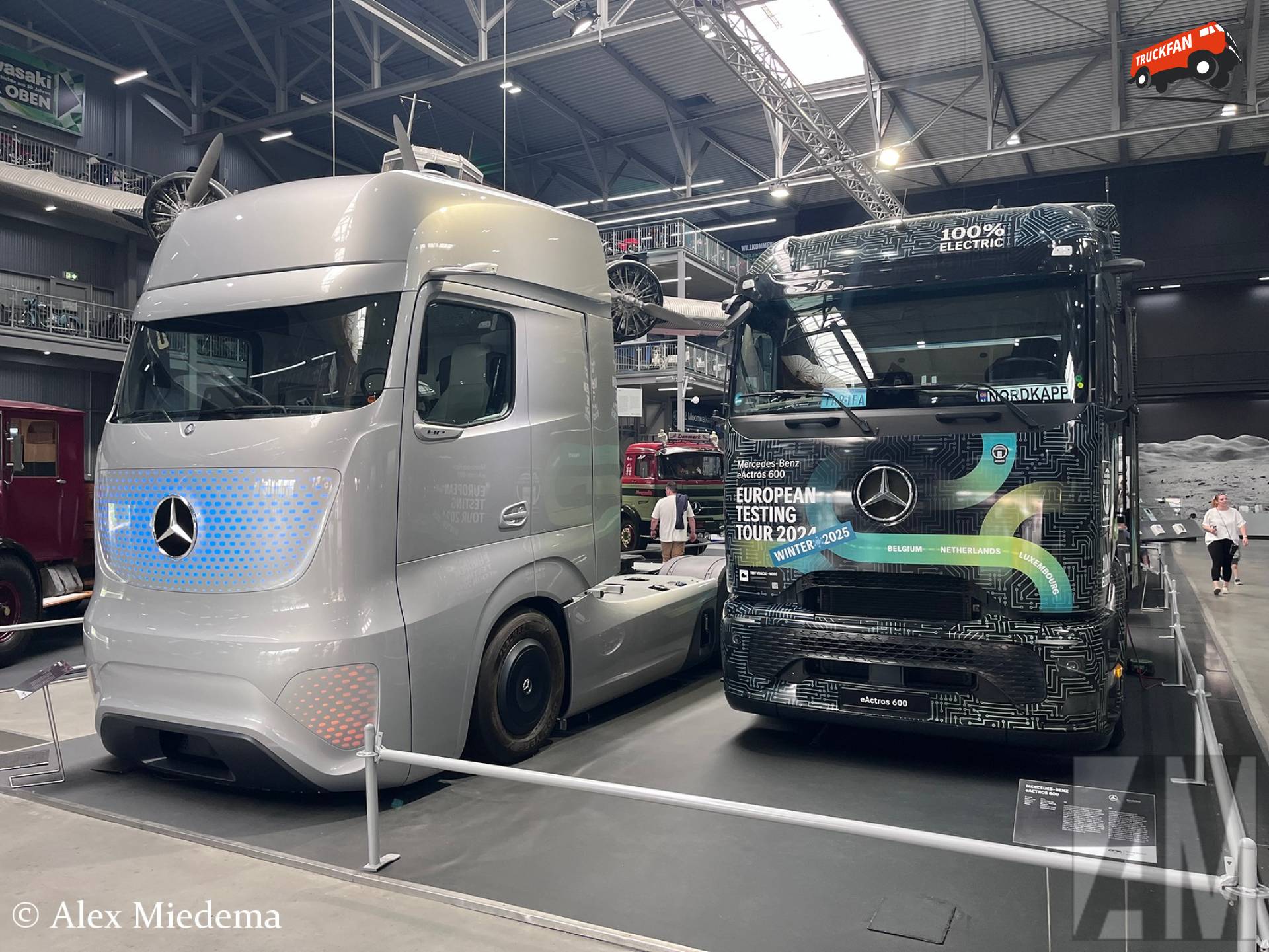 Mercedes-Benz FT 2025 and eActros at Legends on Wheels Exhibit