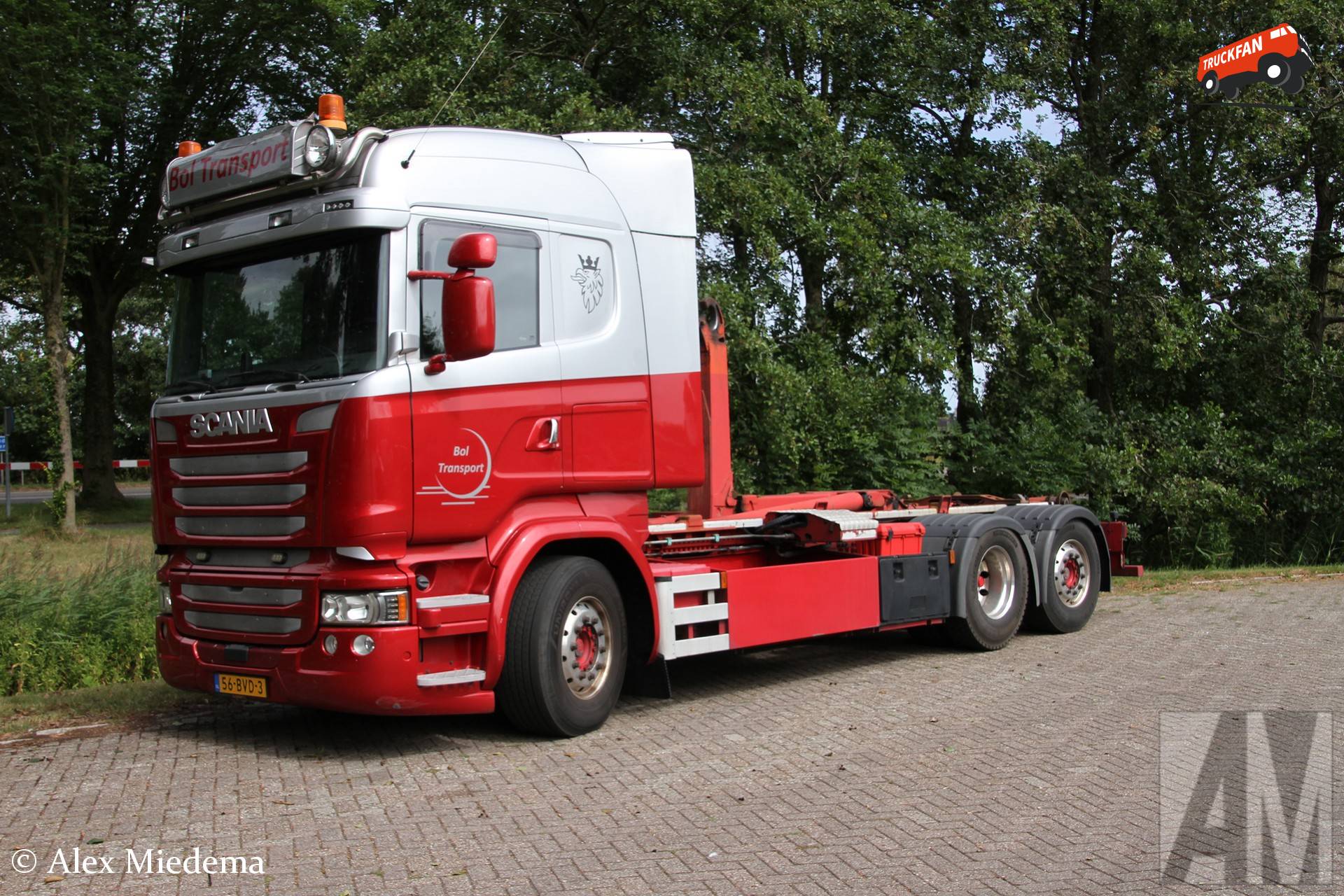 Vrachtwagen Scania R450 haakarm bij Rinsma Berlikum