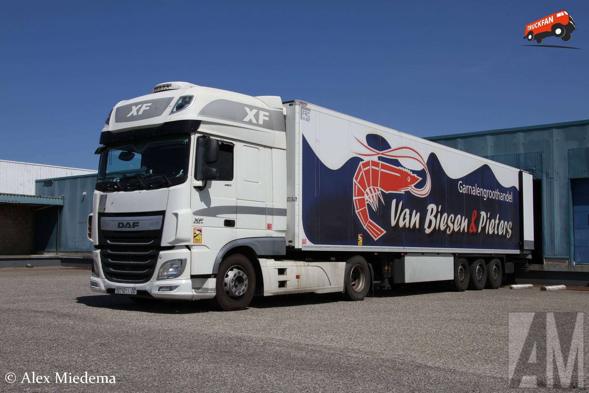 Marokkaanse DAF XF in de haven van Harlingen