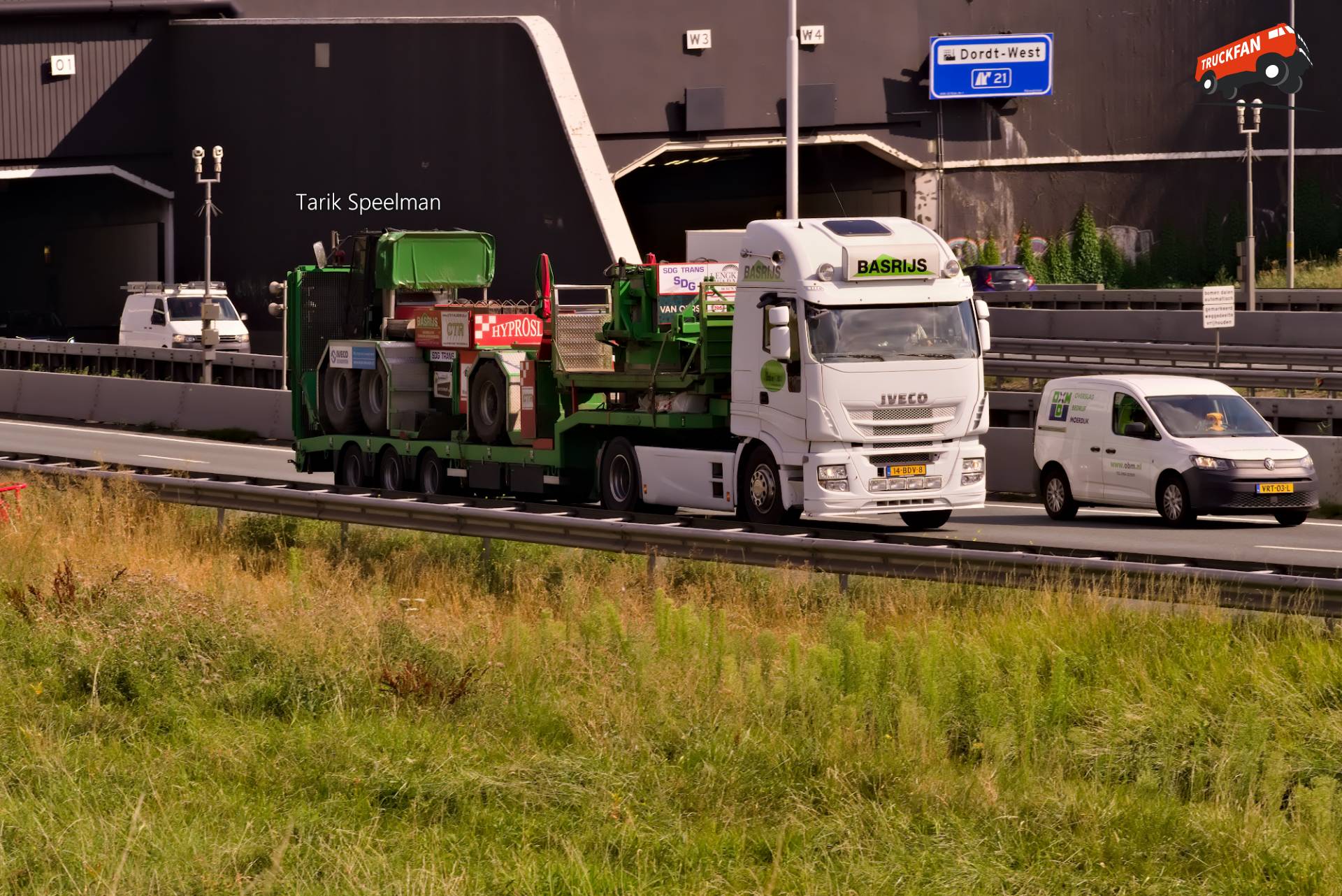 Iveco Stralis truck with license plate 14-BDV-8