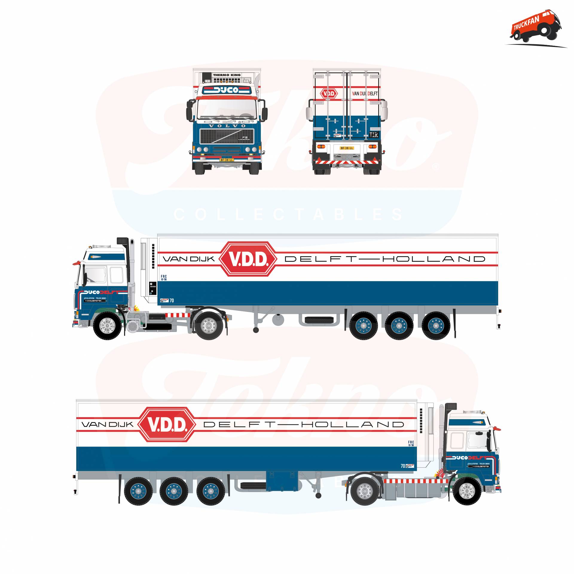 Tekno new 1:50 Volvo F12 model