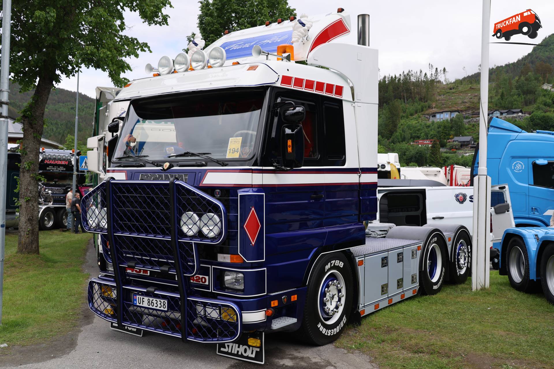 Aankondiging Scania 143 Frank Hole door Tekno
