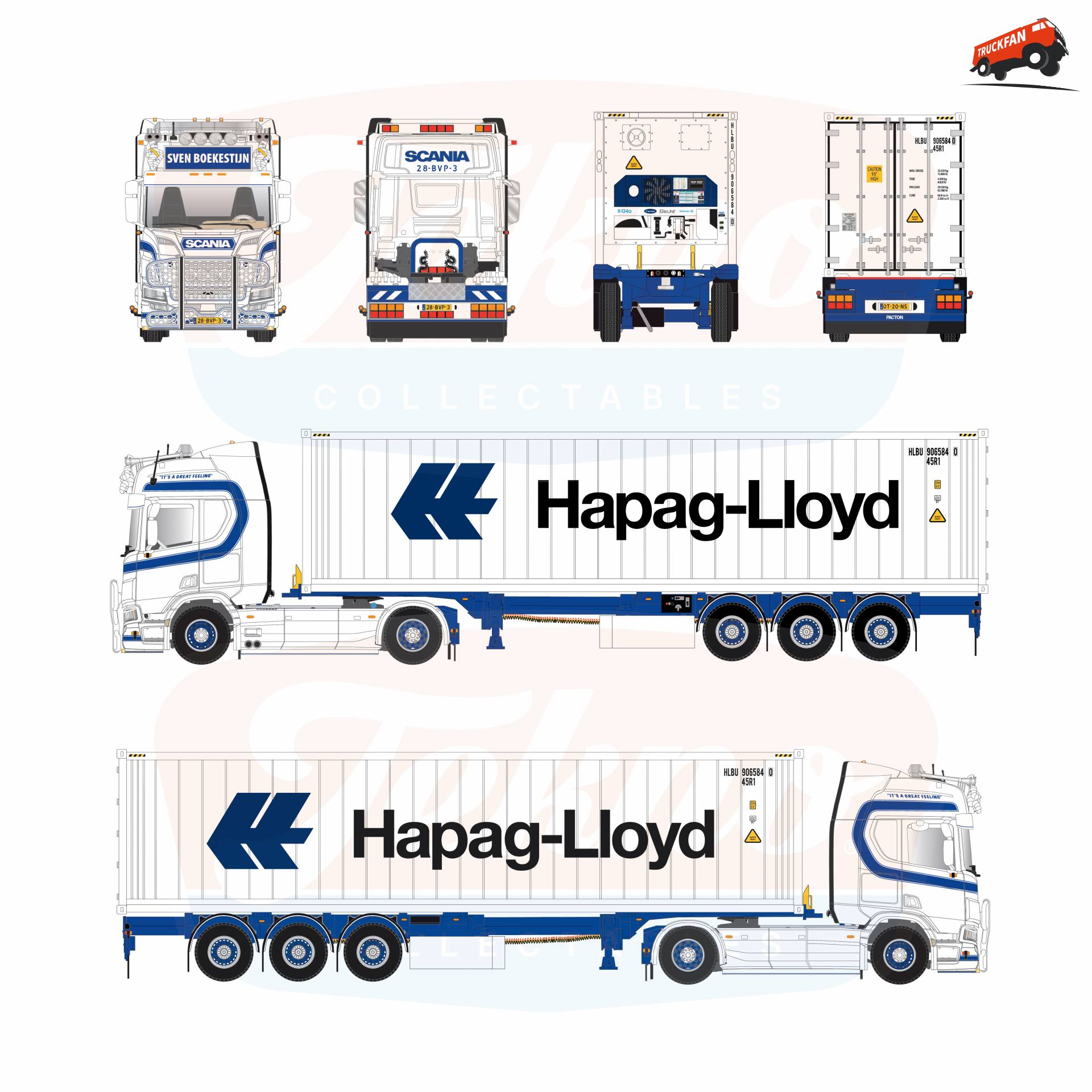 1:50 Model Scania R530 van Sven Boekestijn