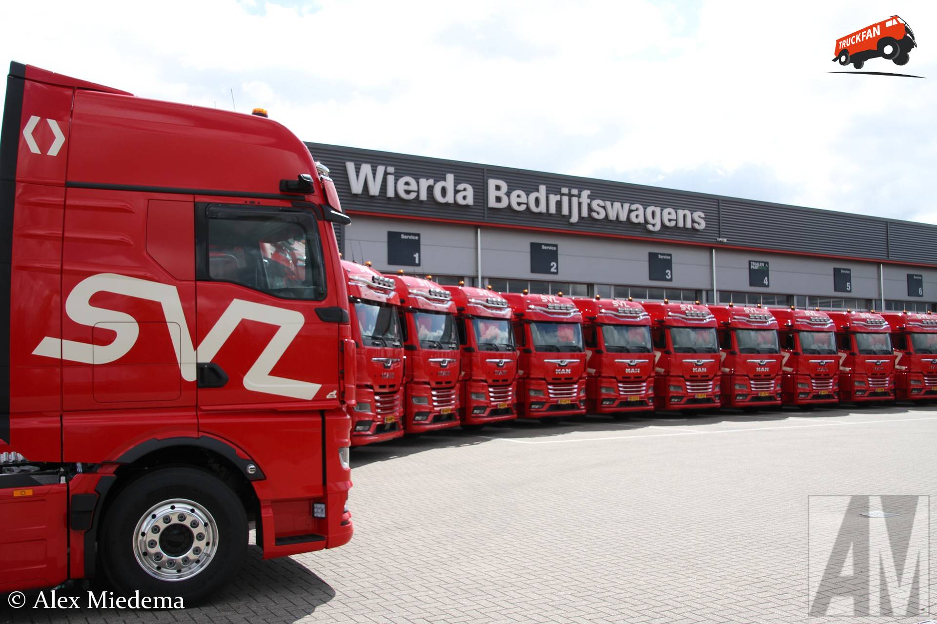 20 MAN TGX trucks klaar voor aflevering aan SVZ