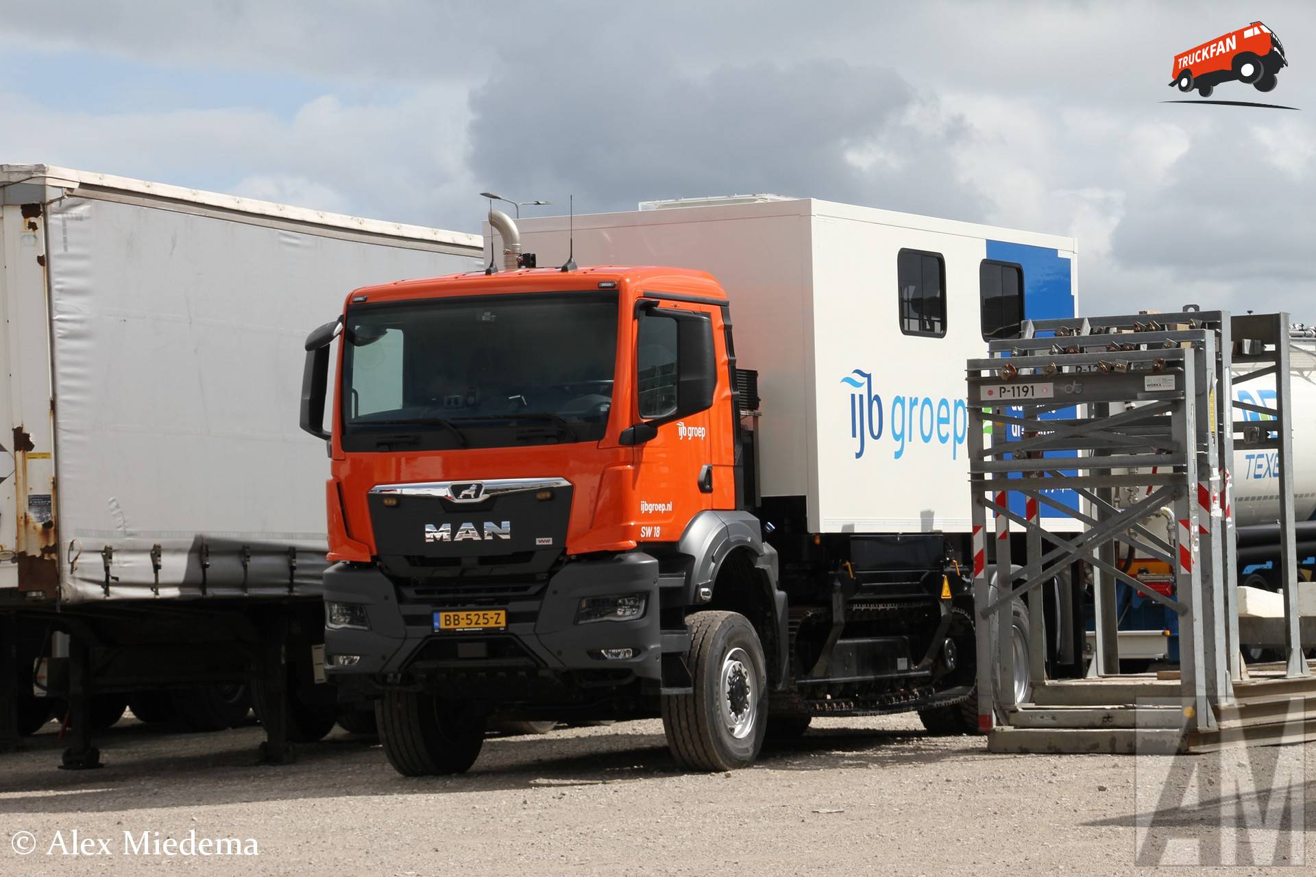 MAN TGS sondeerwagen van IJB Groep in Heerenveen
