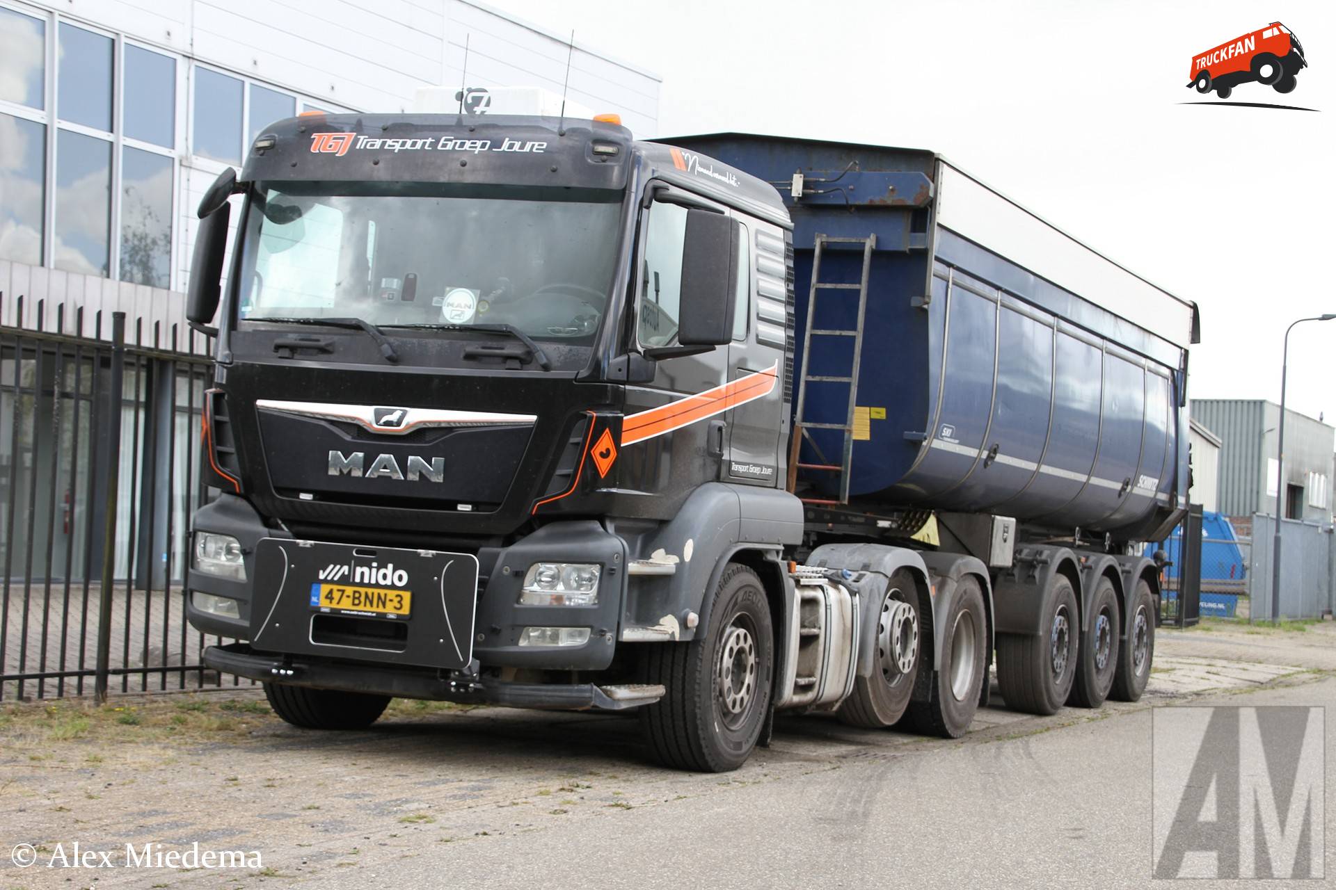 Transport Groep Joure MAN TGS met Nido frontplaat