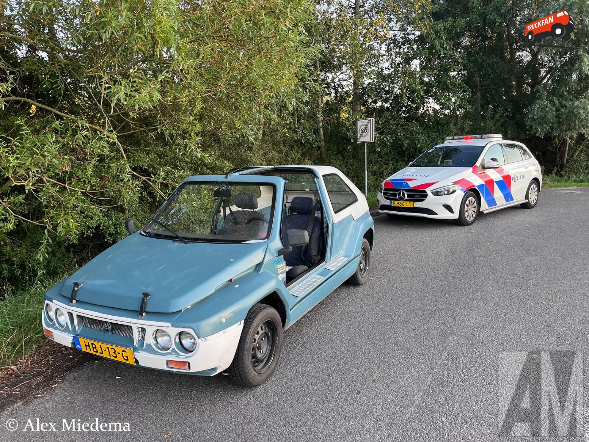 Ja meneer agent, je mag met een Mega écht zonder deuren rondrijden