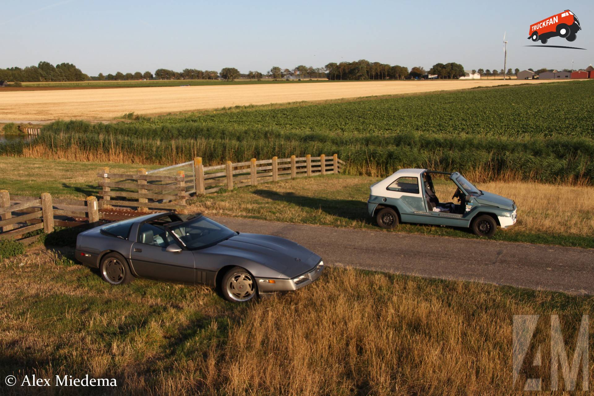 Chevrolet Corvette C4 en Mega Tjaffer bij Koehoal