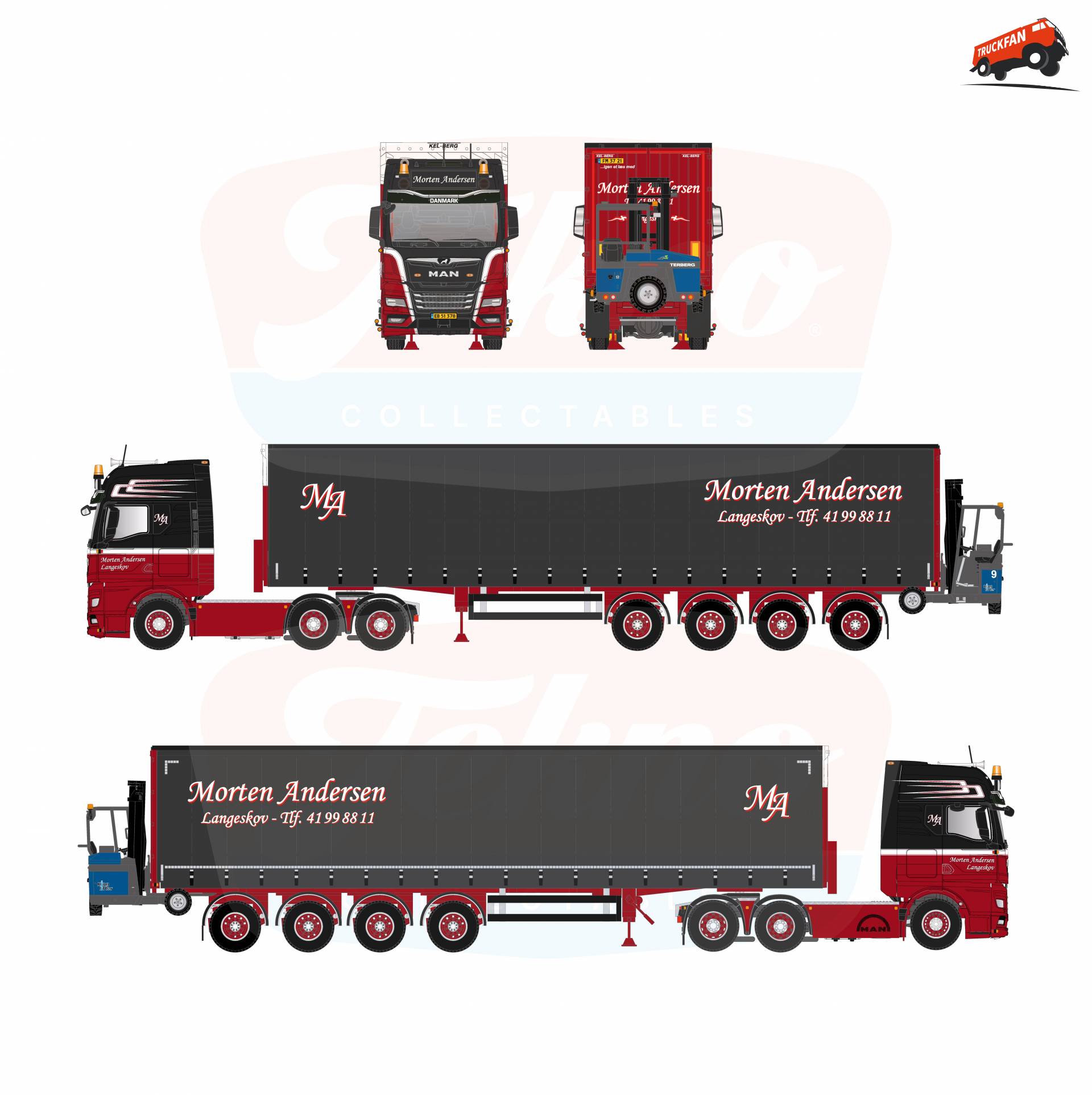 1:50 MAN TGX model van Tekno