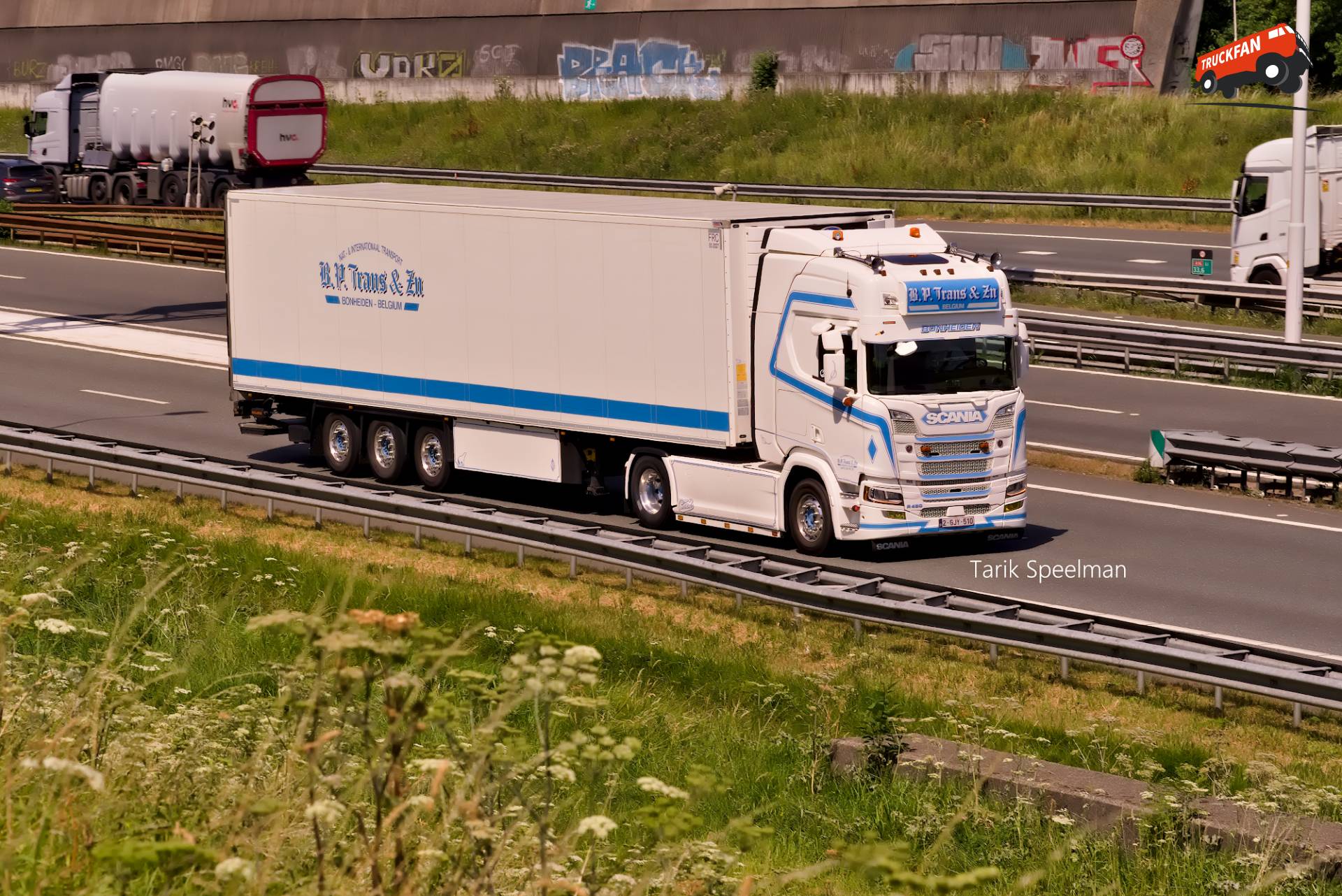 Scania R450 vrachtwagen met kenteken 2-GJY-510