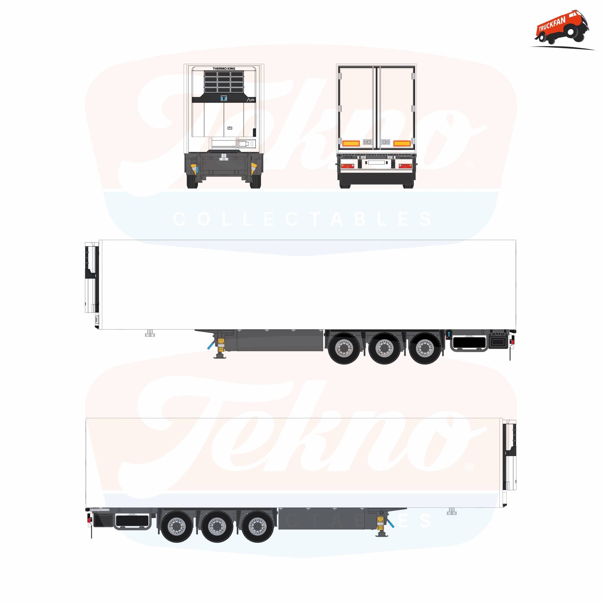 Tekno Basis koeltrailer 1:50 model aangekondigd