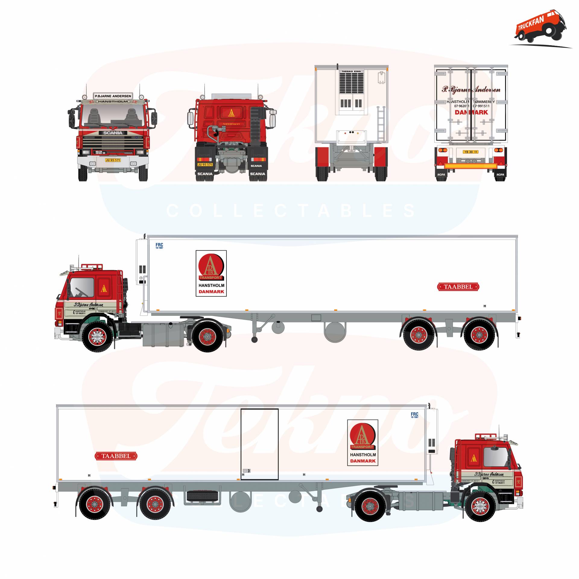 Scania P92M model van P. Bjarne Andersen