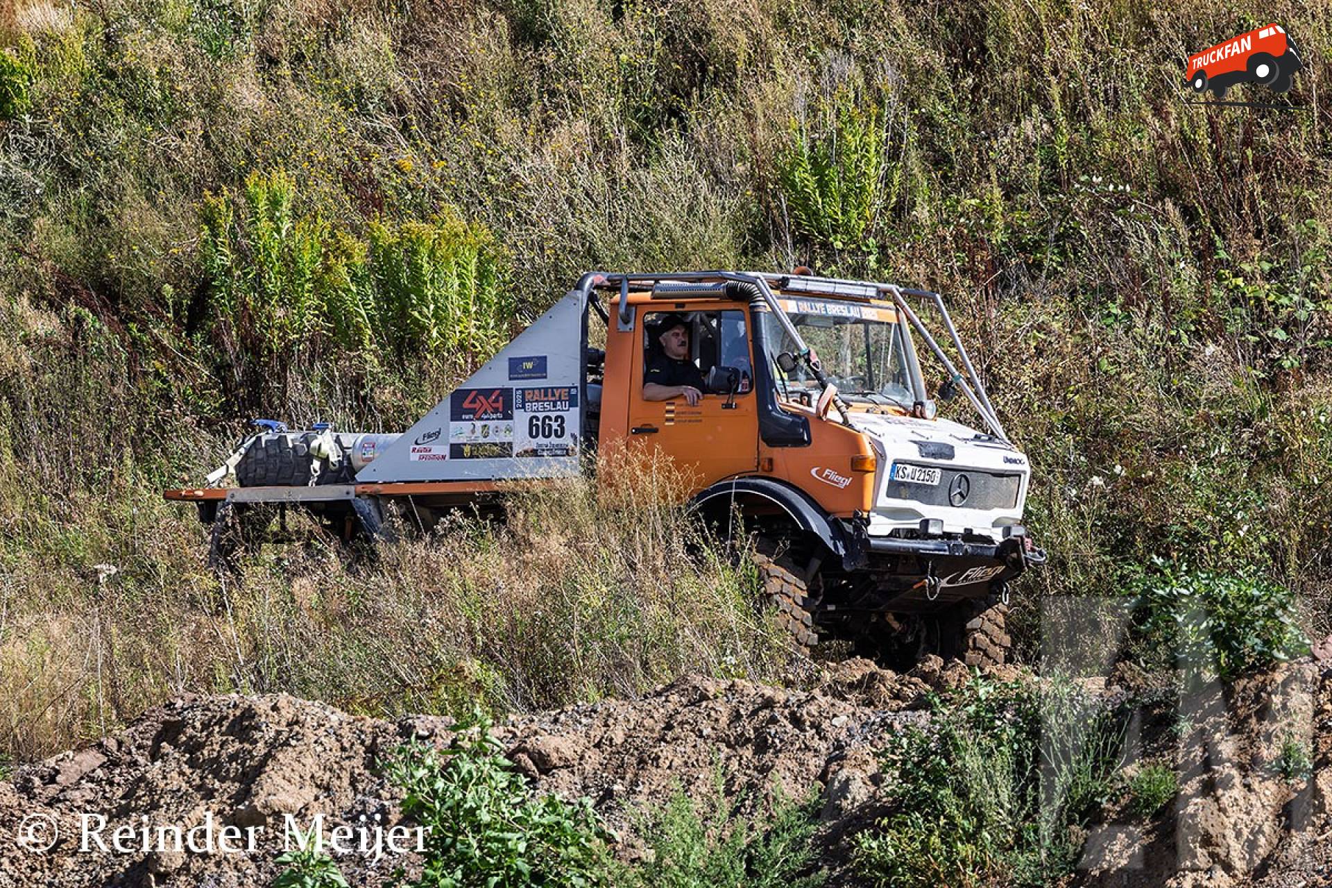 Trialtruck Unimog bij Transkal Grebenstein evenement