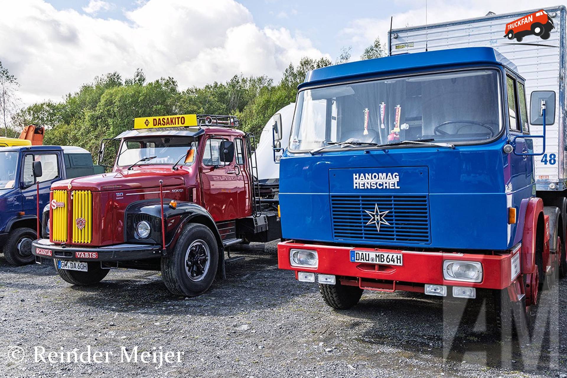 Hanomag-Henschel F201 en Scania L110 bij Stöffelfest Enspel