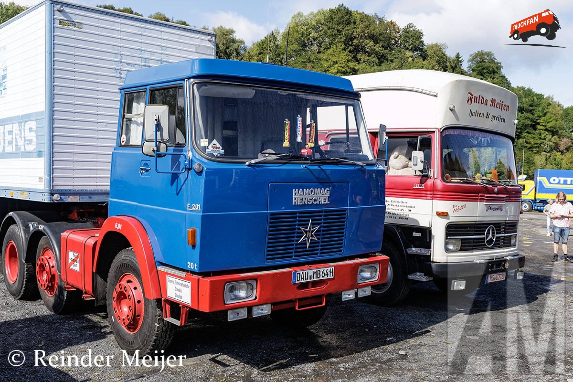 Hanomag-Henschel F201 en Mercedes-Benz LP1013 bij Stöffelfest Enspel