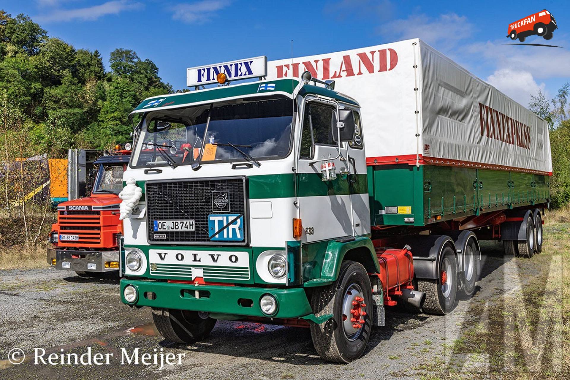 Volvo F88 in Finnex kleuren bij Stöffelfest Enspel