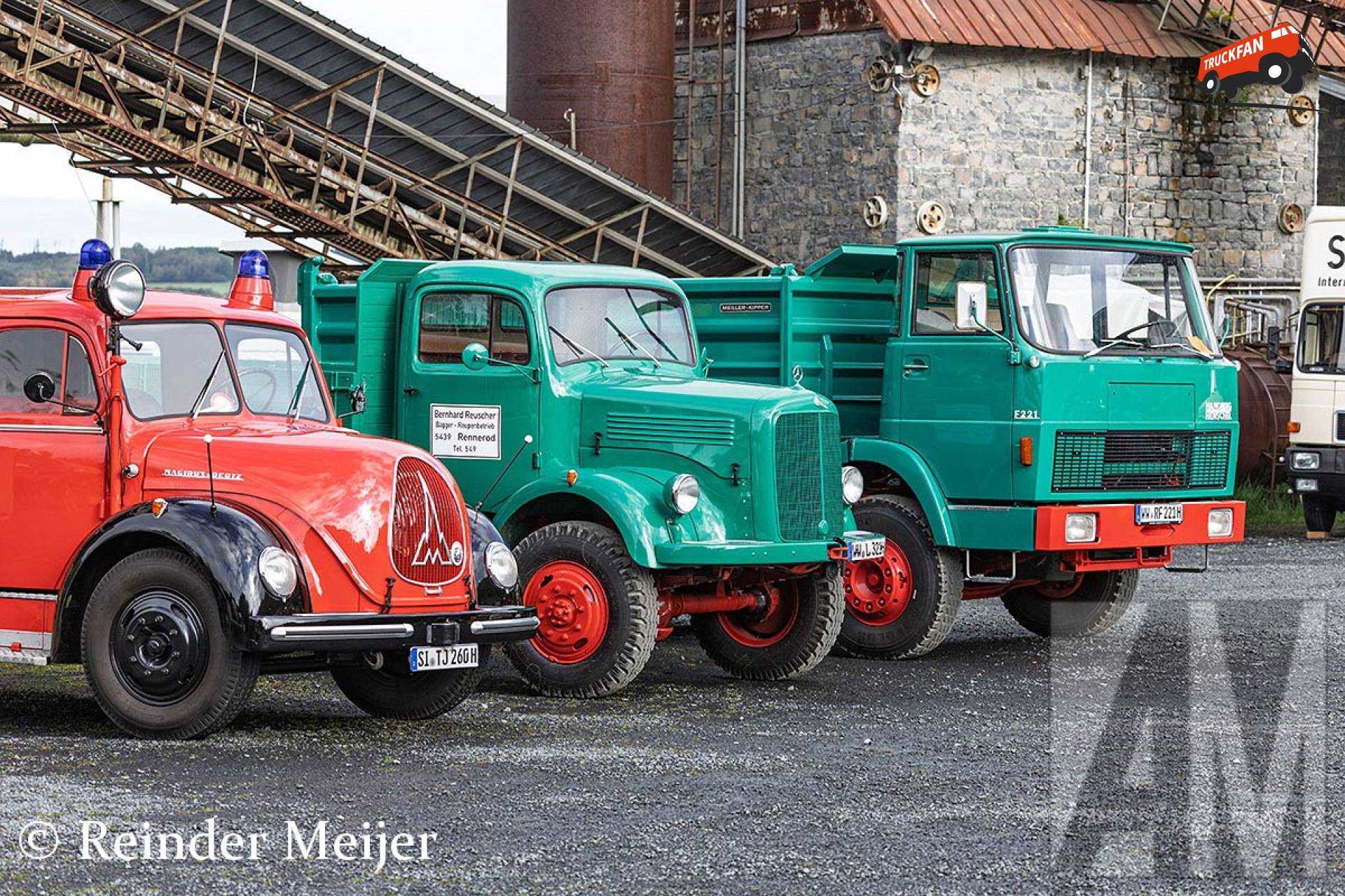 Trio trucks bij Stöffelfest Enspel augustus 2026