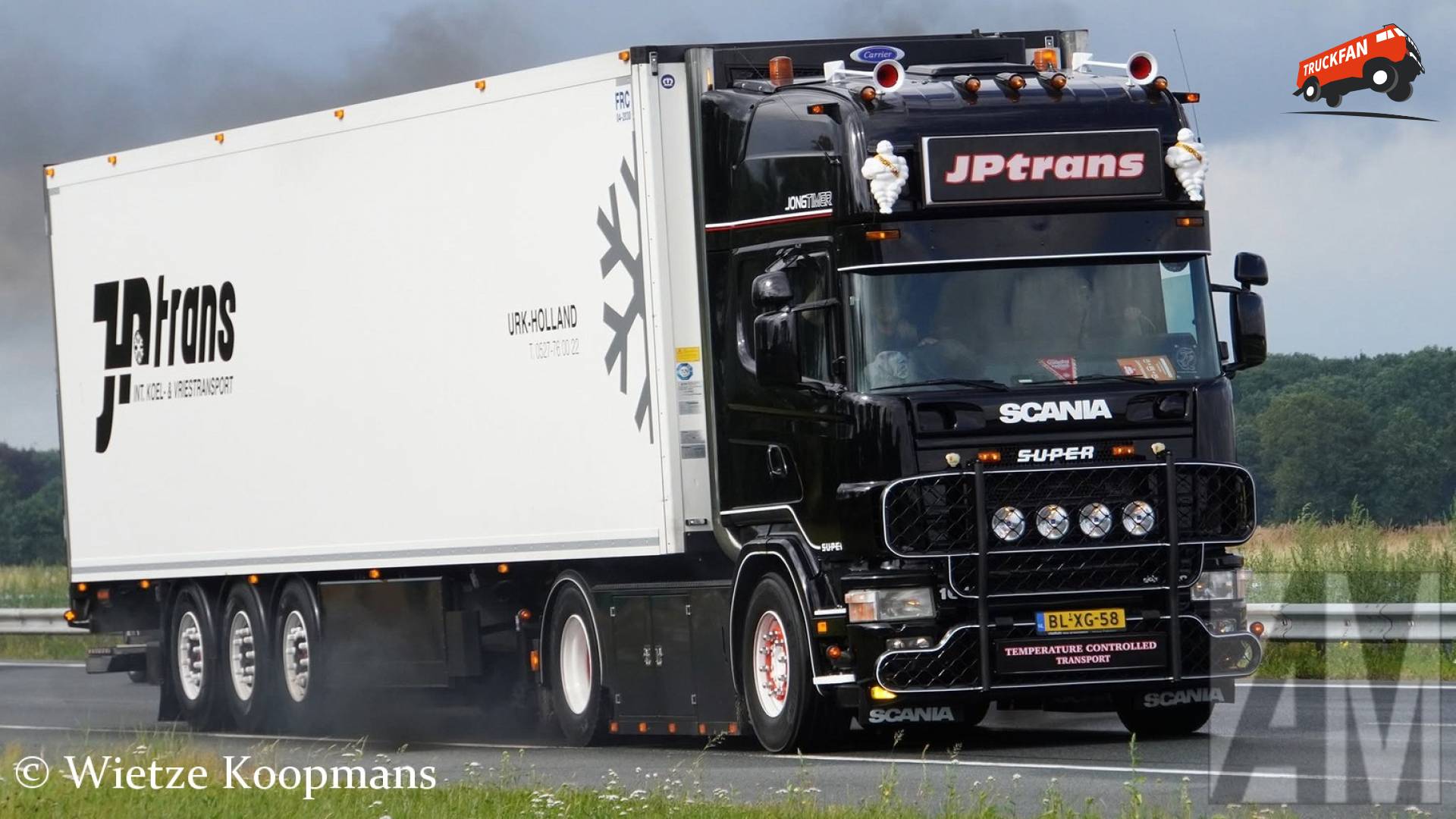 Scania 4-serie vrachtwagen bij Beilen A28