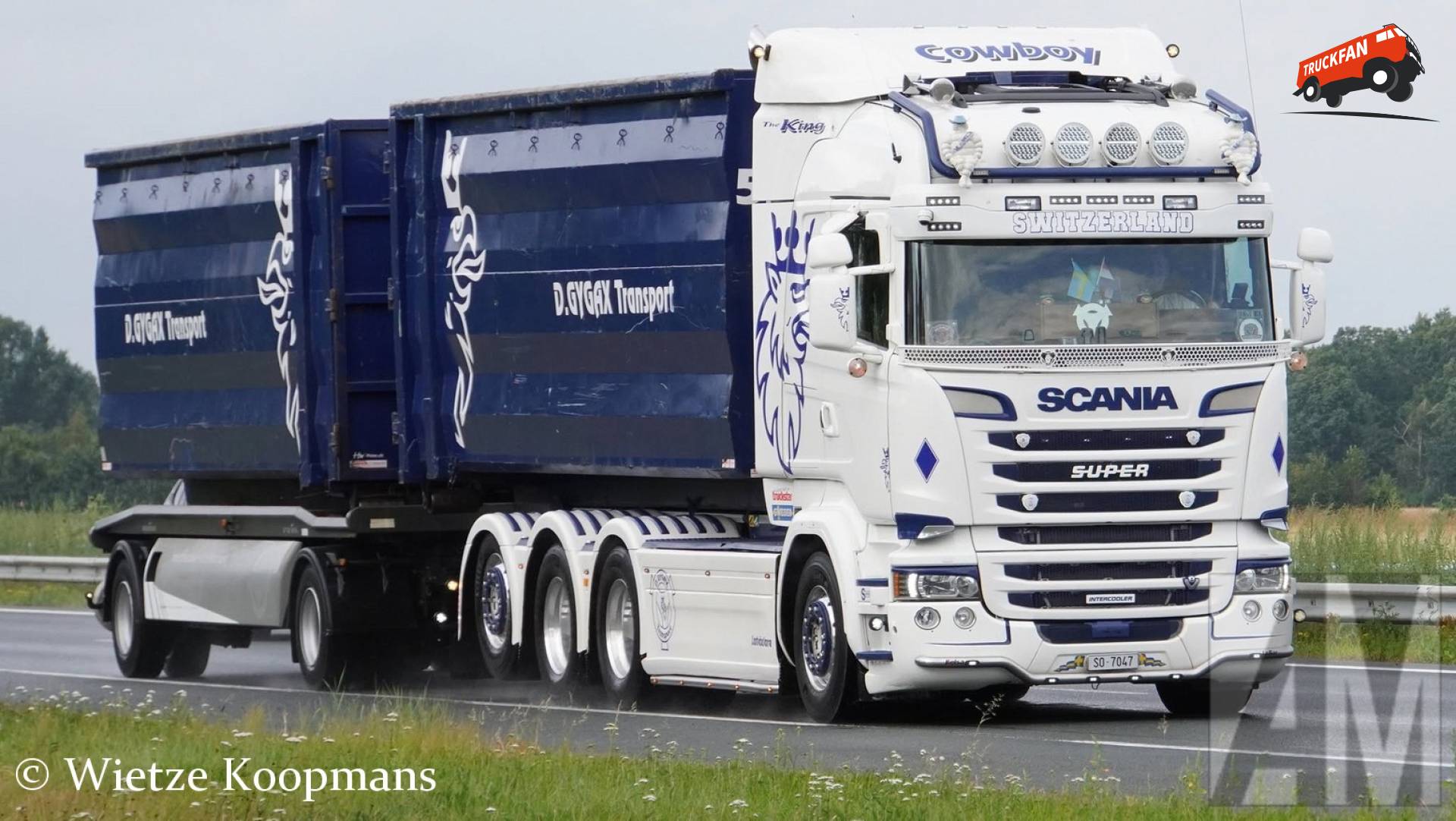 Truckstar Festival uittocht op A28 bij Beilen