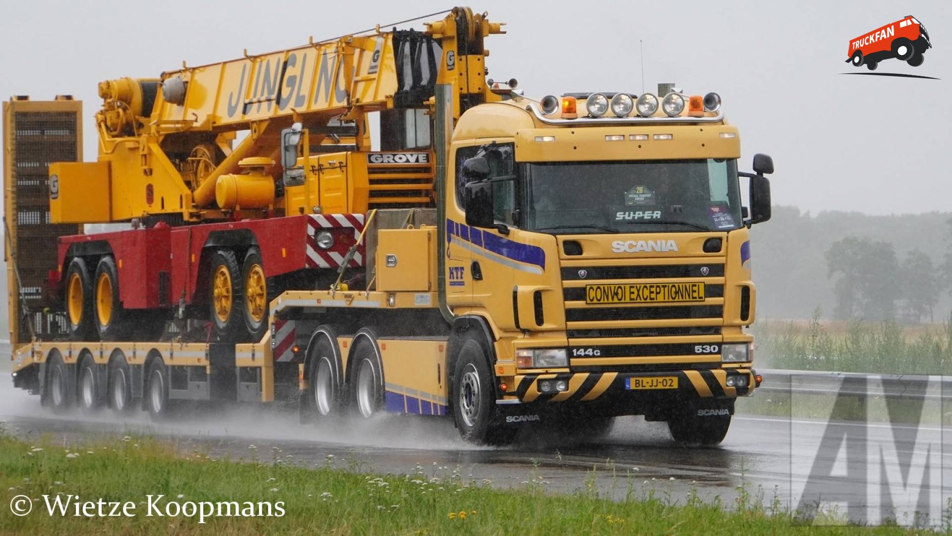 Uittocht Truckstar Festival bij Beilen op A28