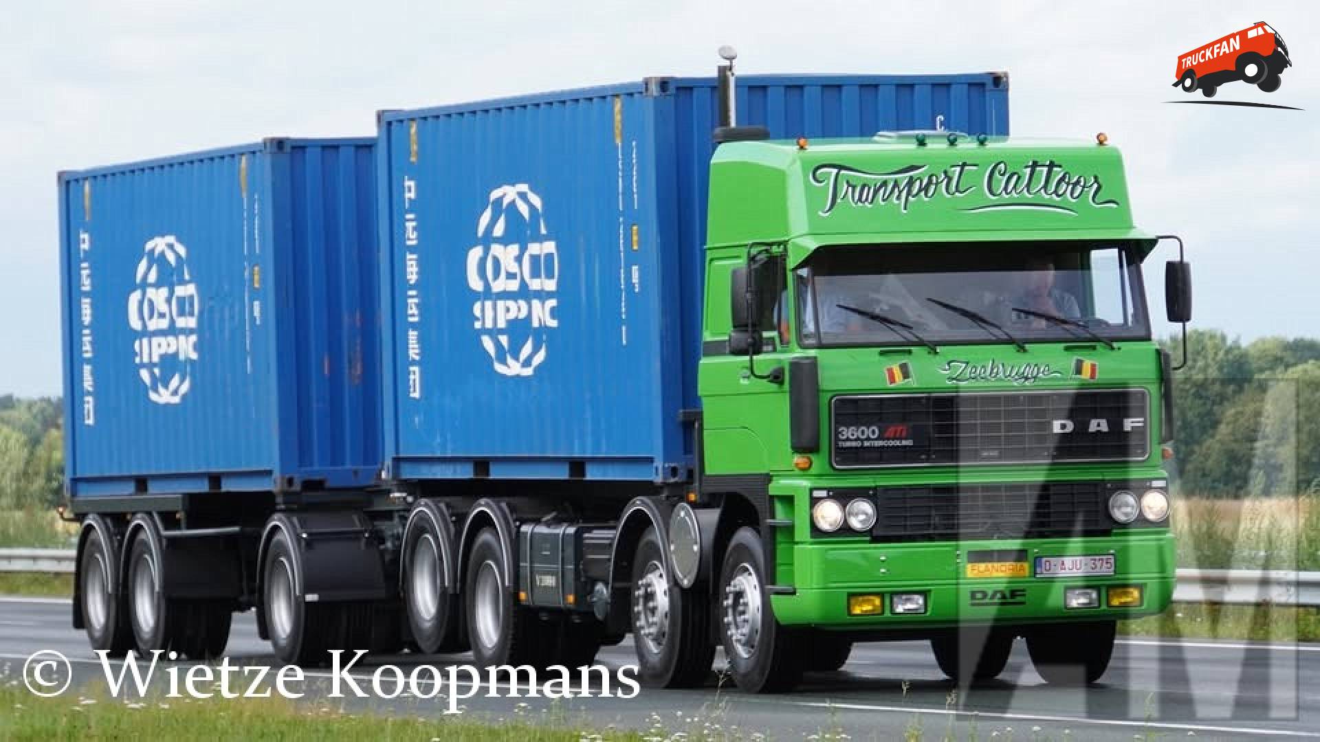 DAF 3600 vrachtwagen bij Beilen