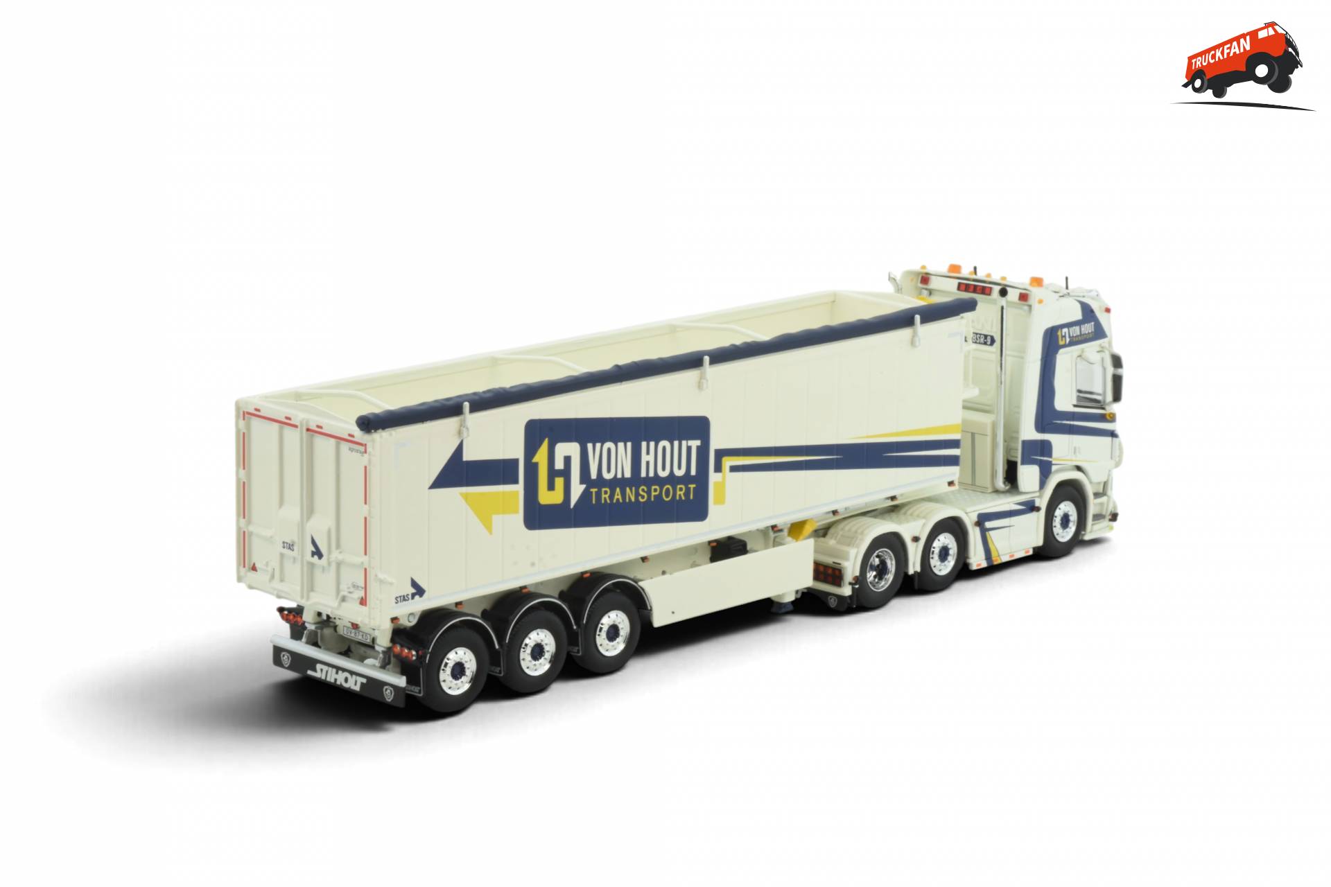 Scania met STAS oplegger van Von Hout Transport