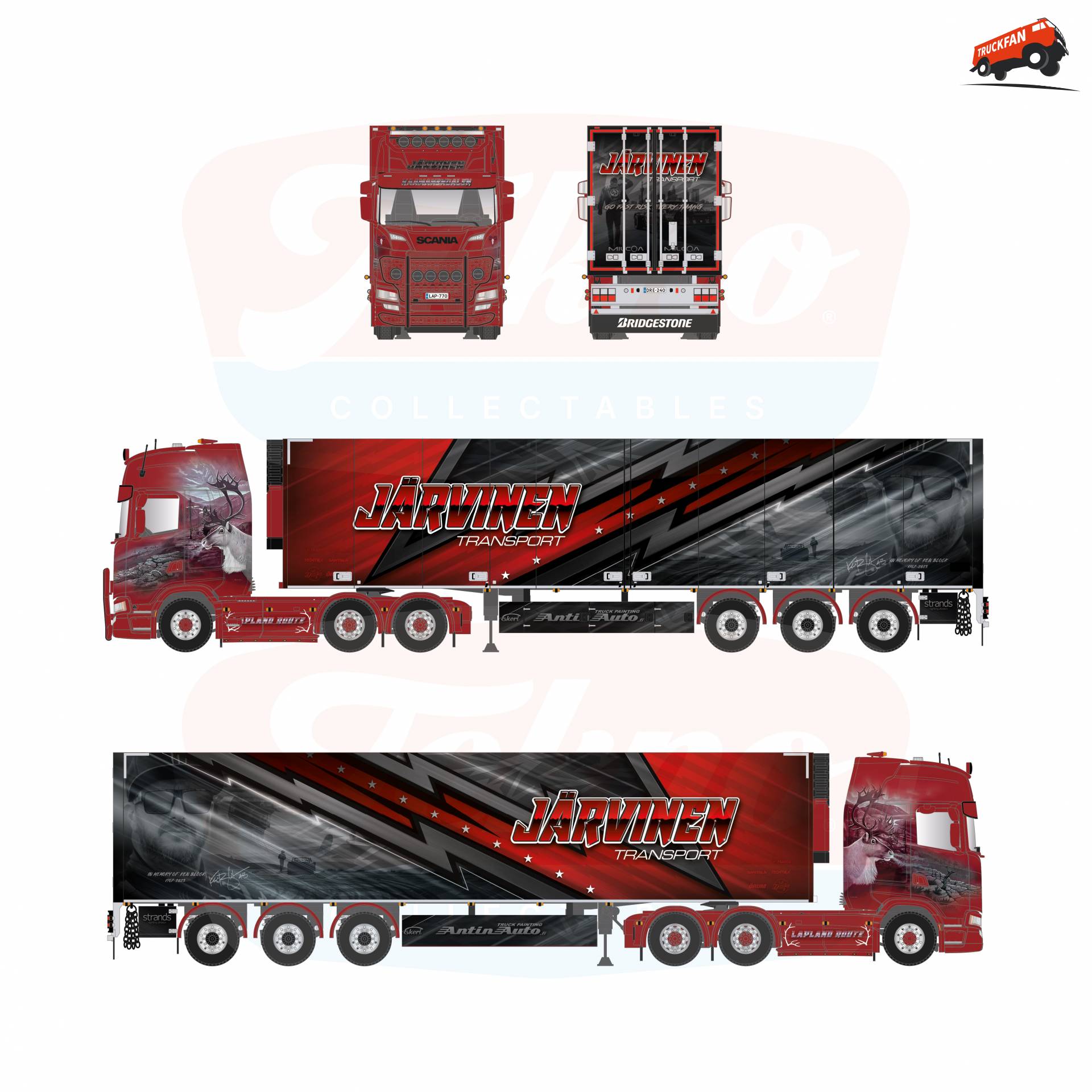 Nieuwe 1:50 schaalmodel van Scania Jarvinen