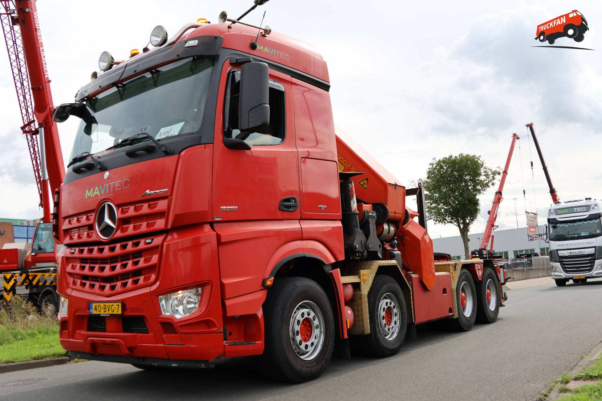 Mercedes-Benz Arocs truck owned by Mavitec