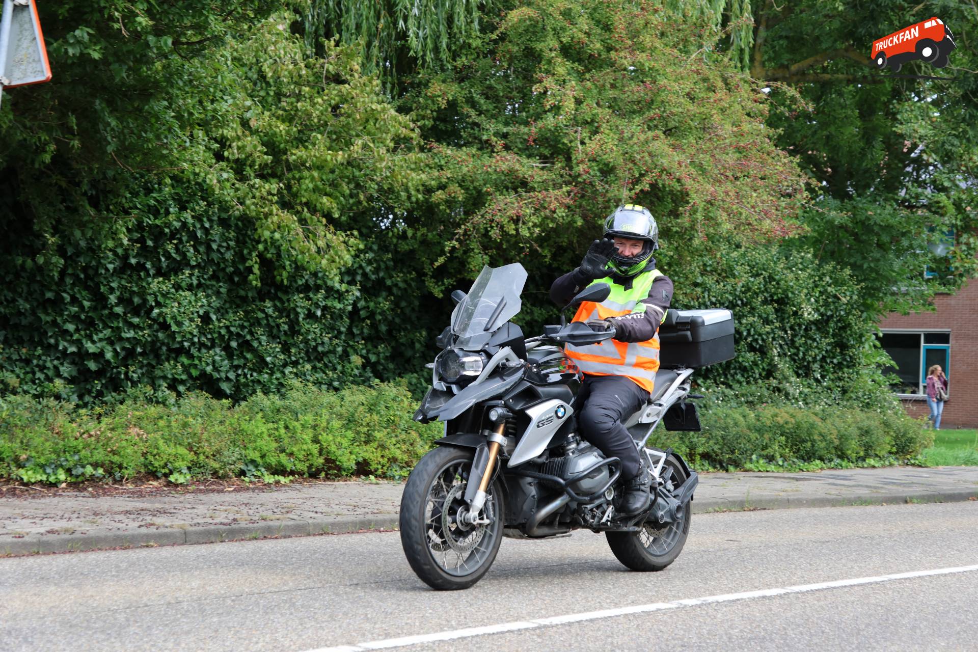BMW GS motorfiets op Langedijker Vrachtwagentour