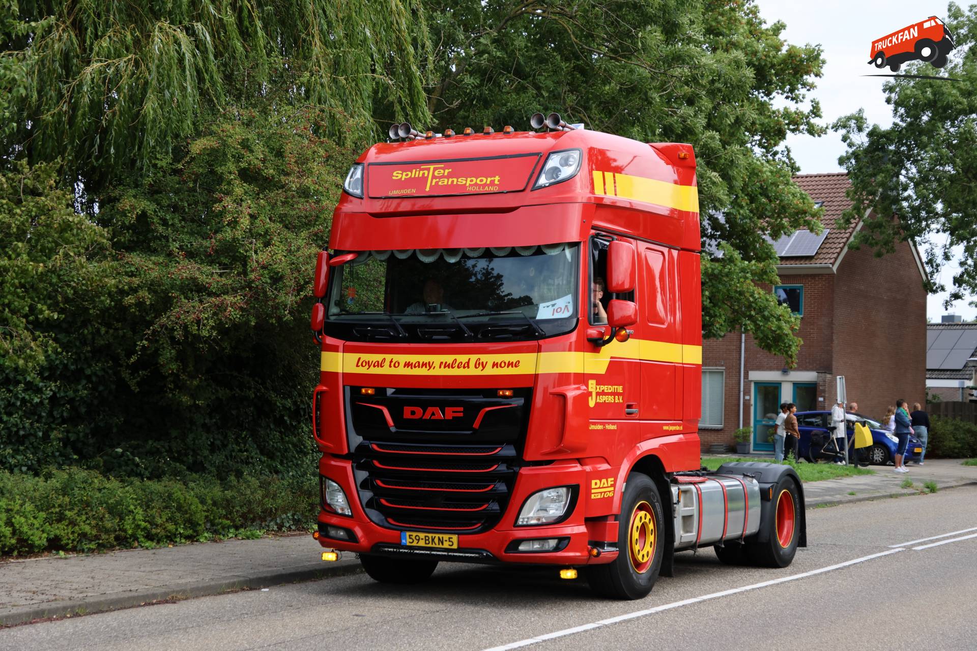 DAF XF Euro 6 truck owned by Jaspers