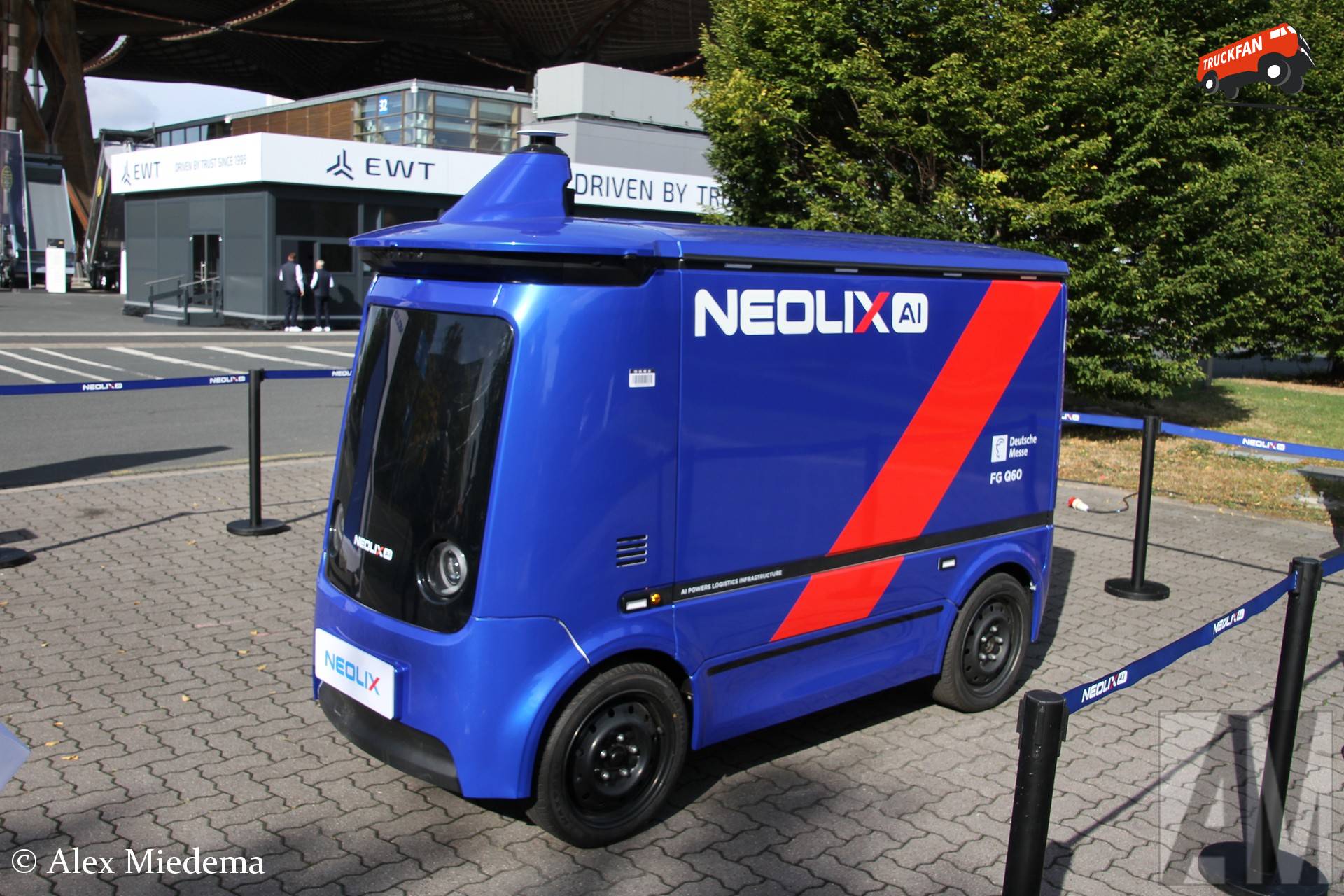Neolix L4 Robovan, een AI gestuurde autonoom rijdende bestelwagen.