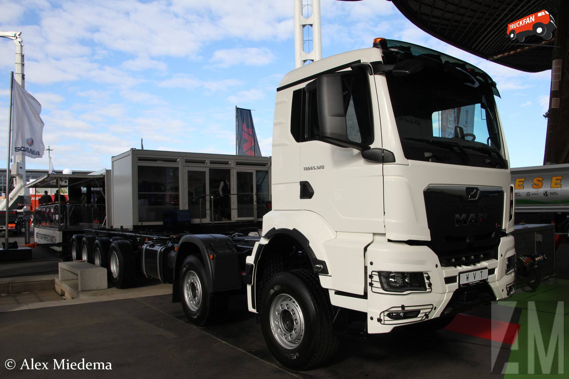 WVT had onder andere deze MAN TGS 65.520 12x4 meegenomen naar de IAA, een perfecte basis voor een grote betonpomp.