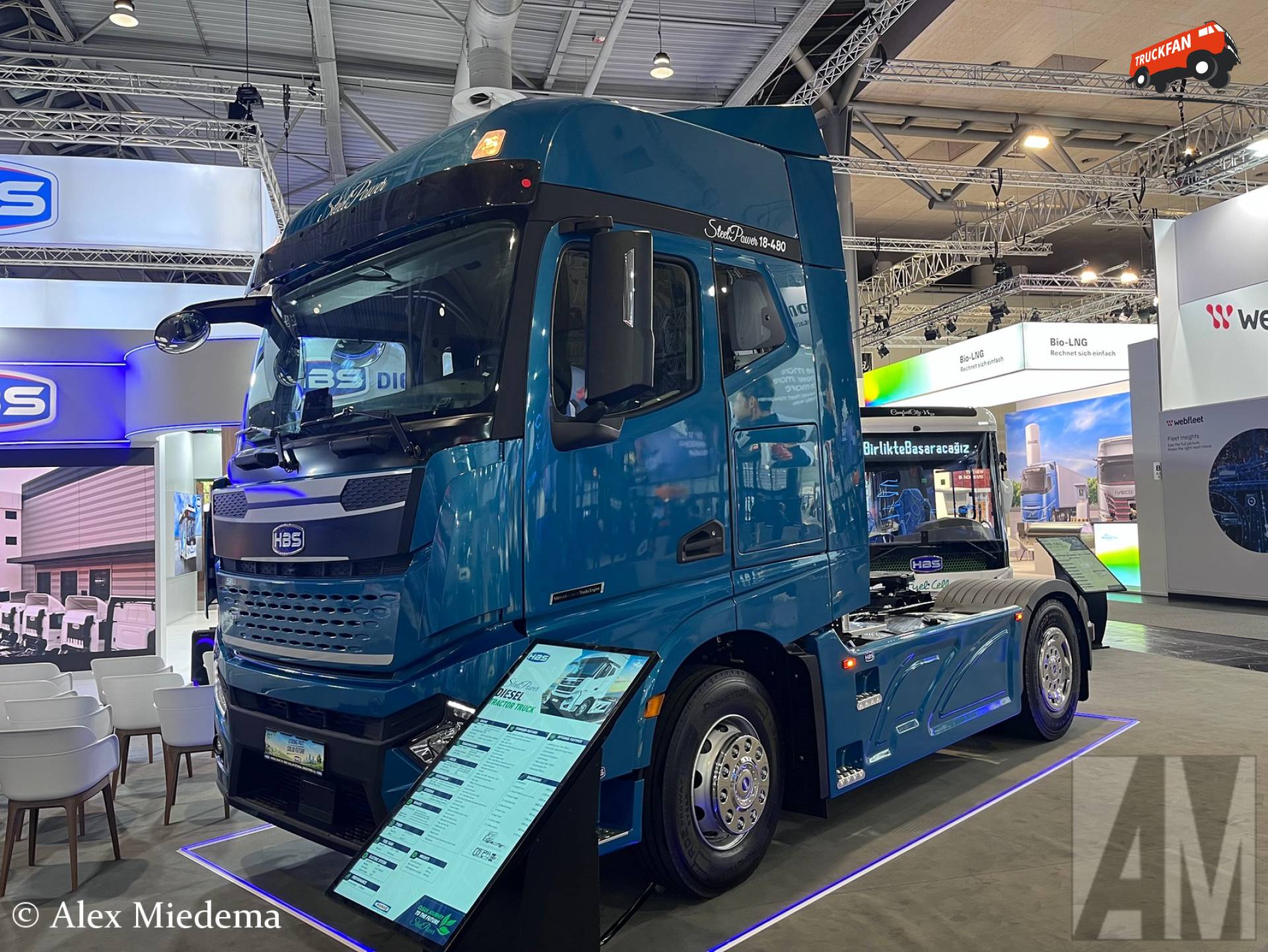 De SteelPower 18-480 van Turkse fabrikant HBS is uitgerust met een Mercedes-Benz dieselmotor.