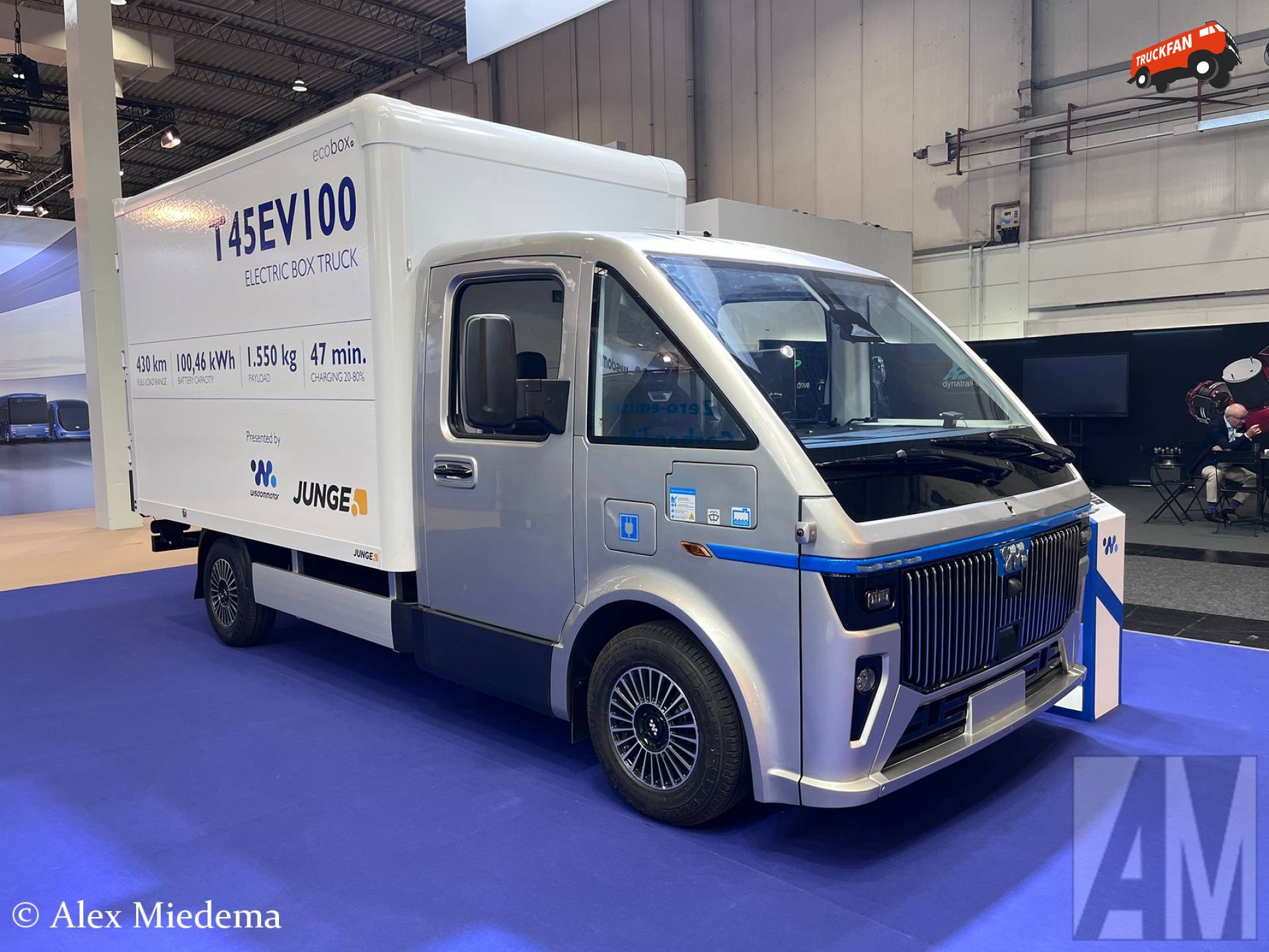 De Wisdommotor T45EV100 oogt op de foto's een stuk kleiner dan hij in werkelijkheid is. 