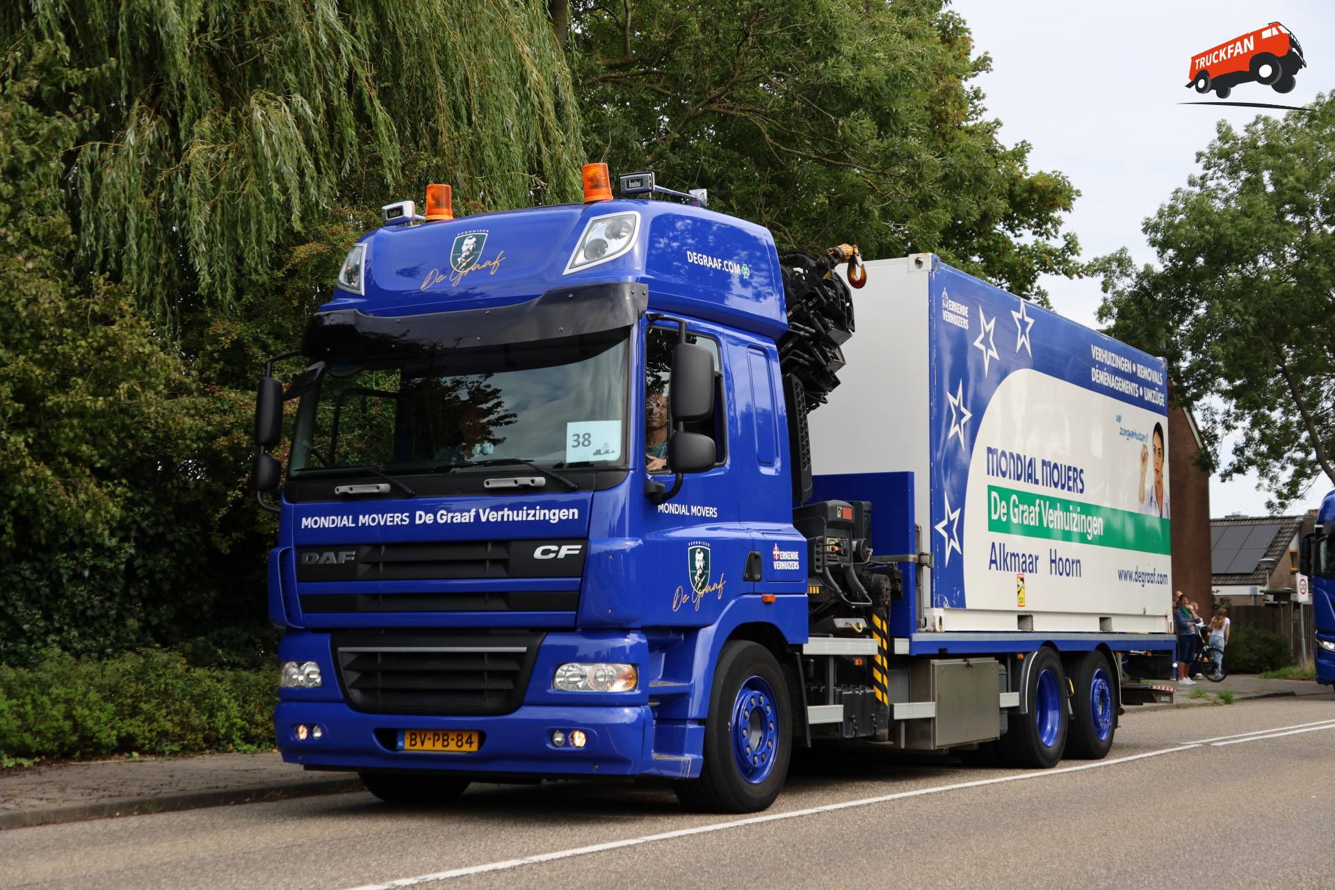 DAF CF85 truck owned by de Graaf