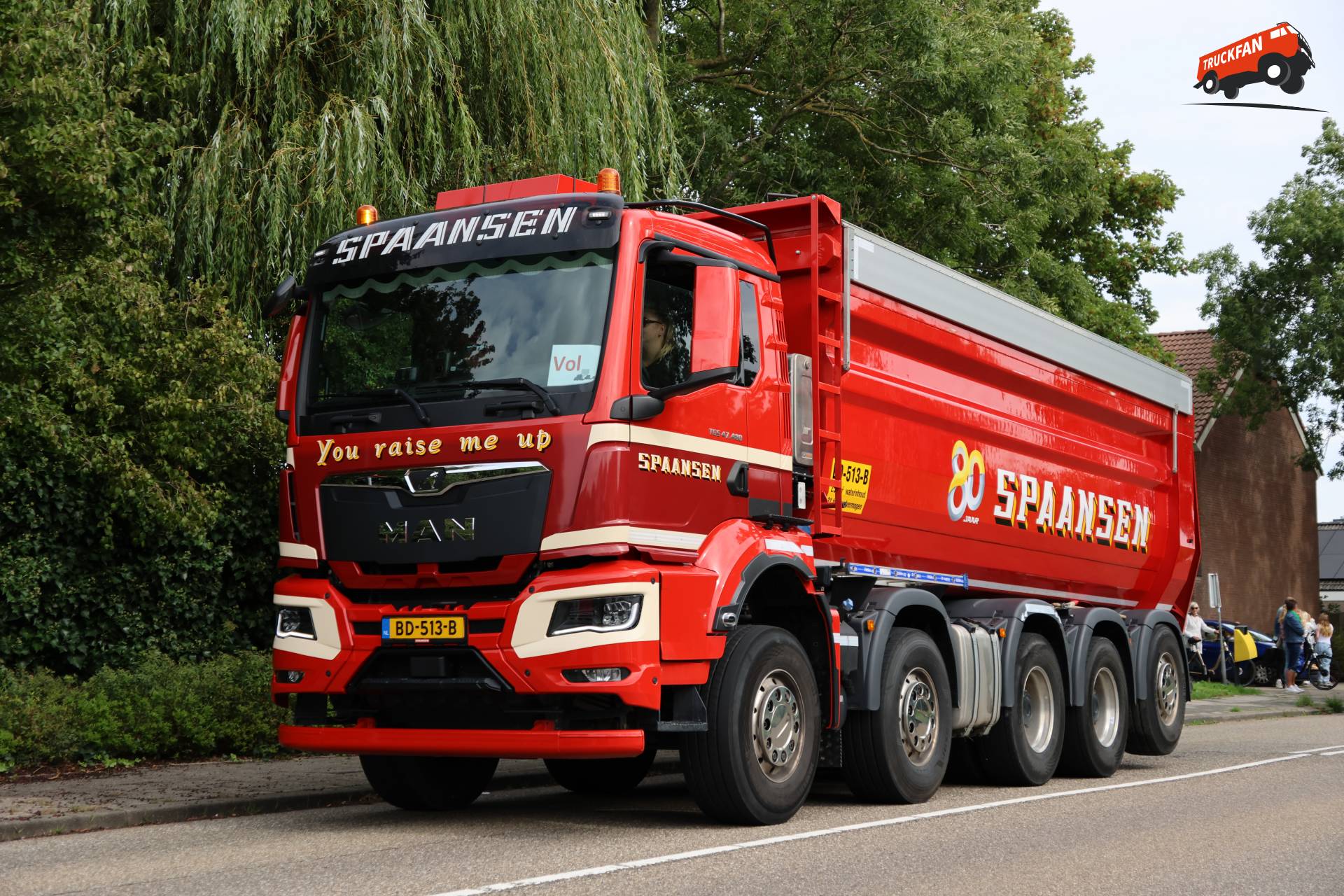 MAN TGS vrachtwagen van Spaansen