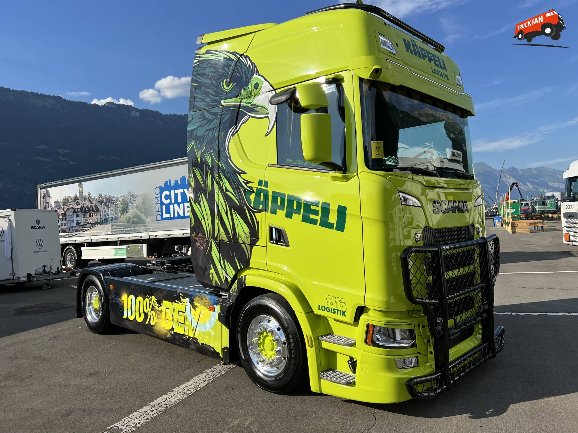 Elektrische Scania vrachtwagen van Käppeli