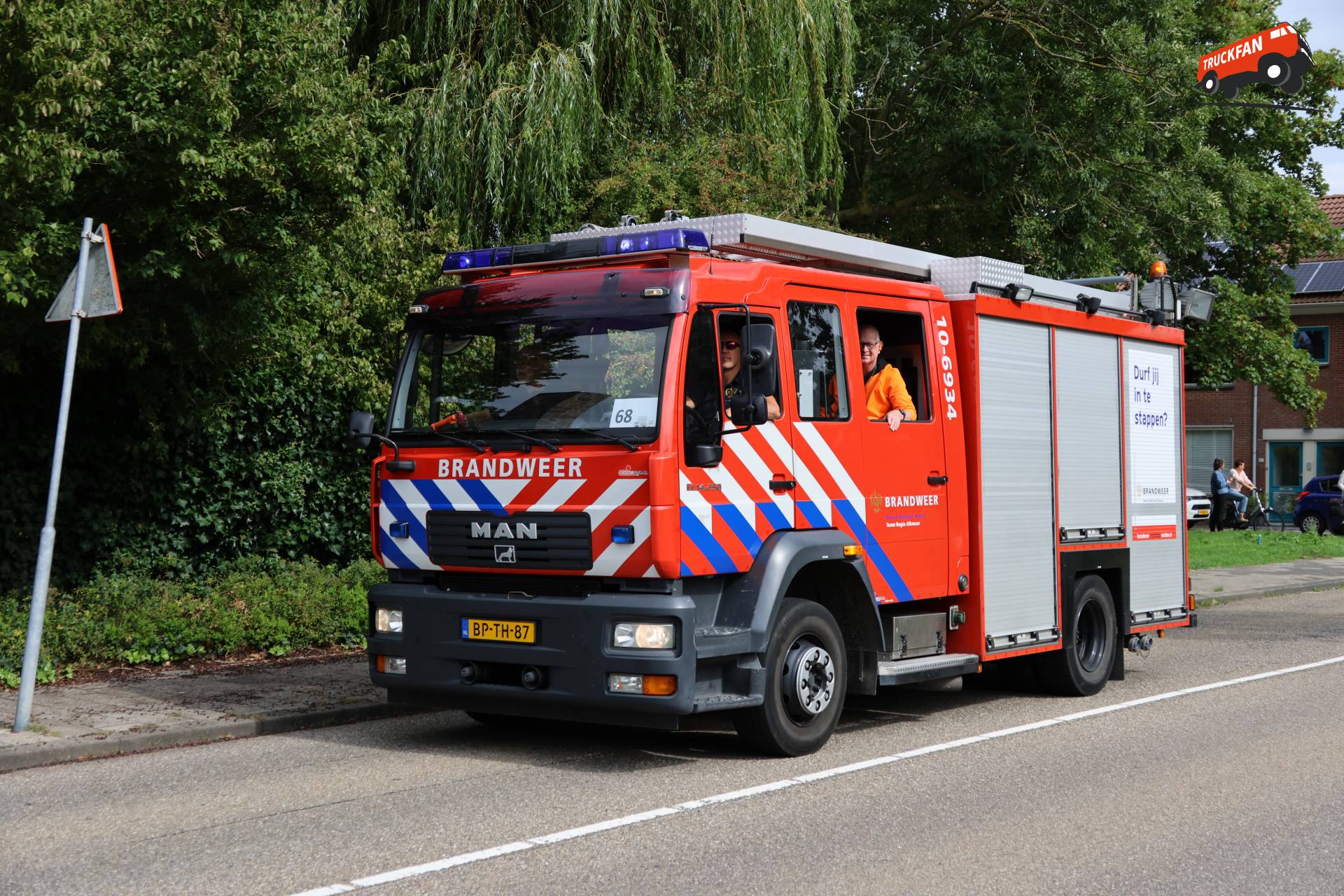 MAN LE vrachtwagen van Brandweer Noord-Holland Noord