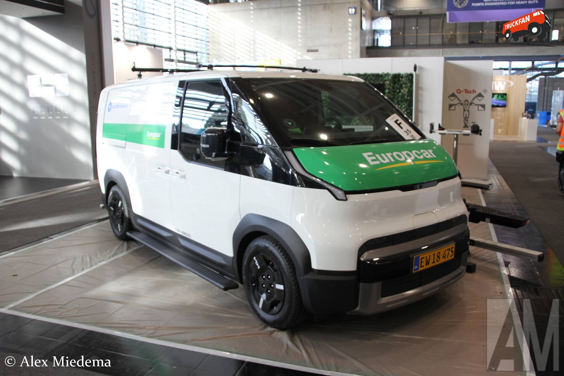Europcar KIA PV5 voertuig in Denemarken geregistreerd