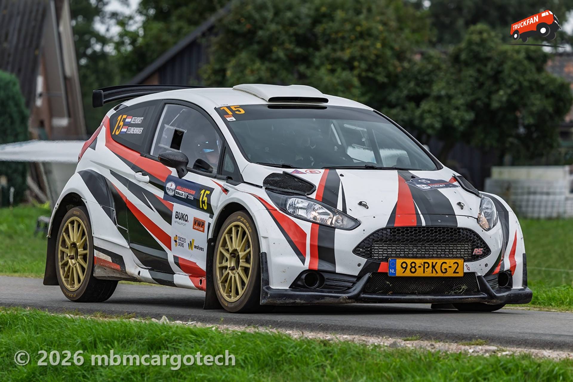 Ford Fiesta ST R5 door scherpe bocht