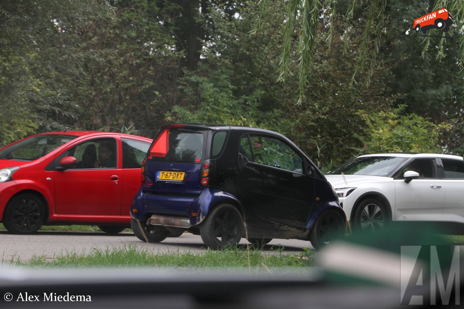 Smart ForTwo met landbouwkenteken in regio Waardenburg