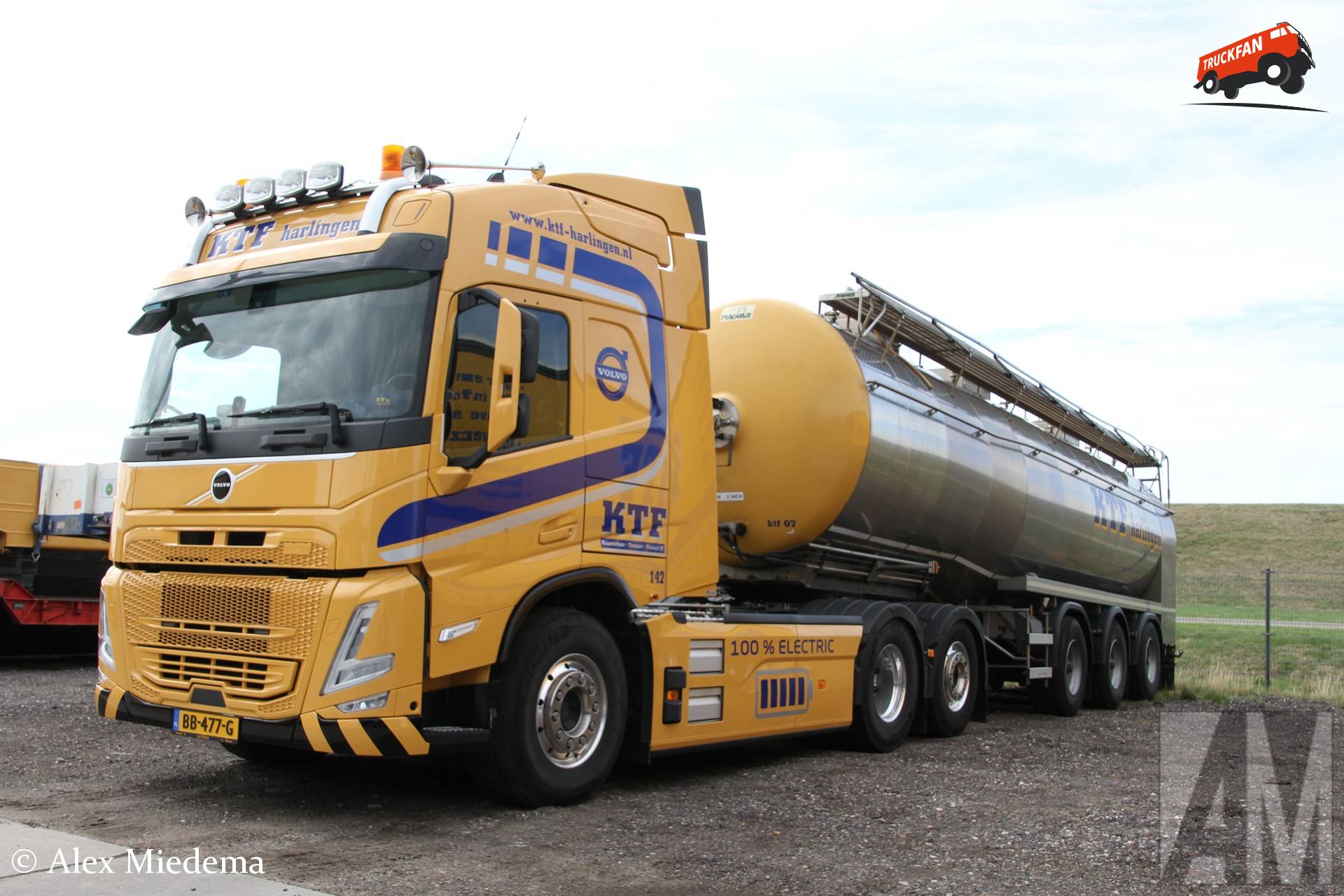 KTF Harlingen wagenparknummer 142 Volvo FM Electric