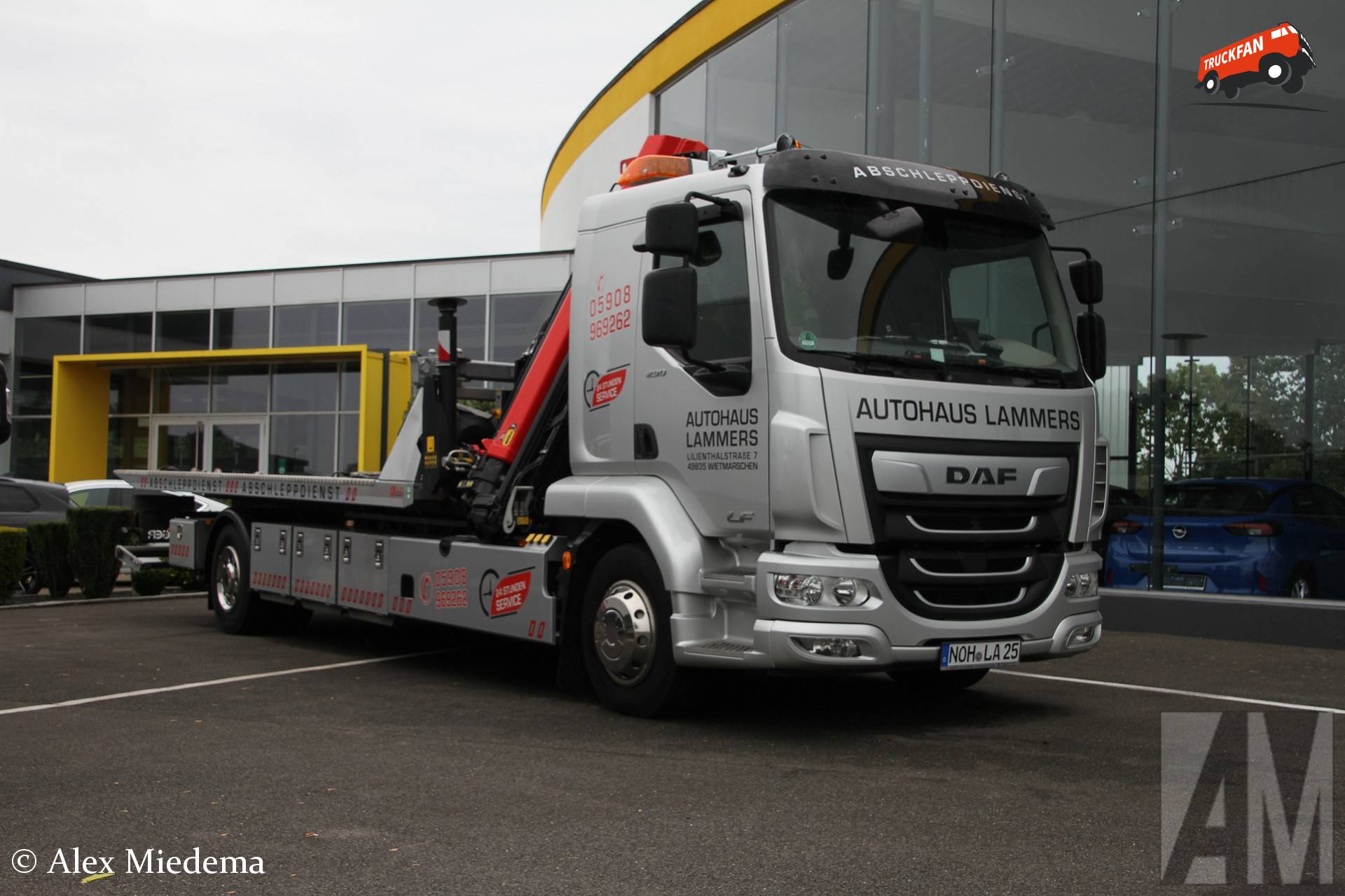 DAF LF Euro 6 vrachtwagen in Lohne, Duitsland