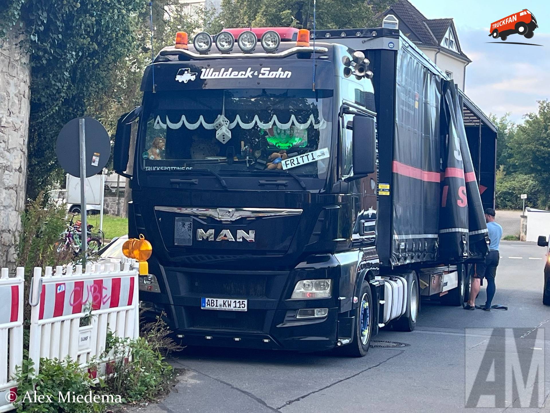 Waldeck & Sohn MAN TGX truck with license ABI-KW115