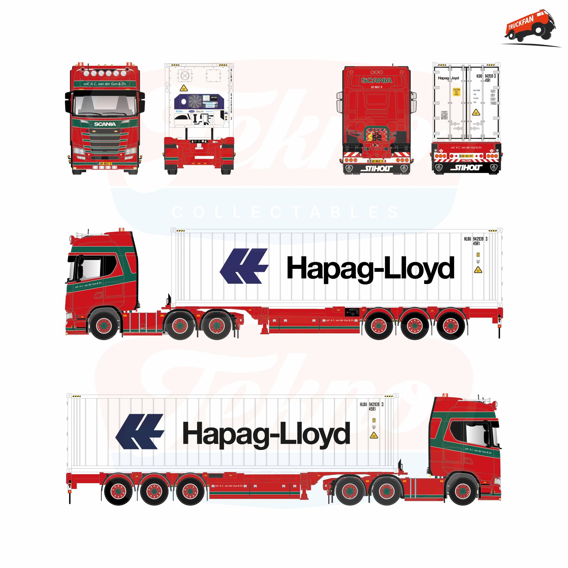 Model Van der Gun Scania 590S 1:50