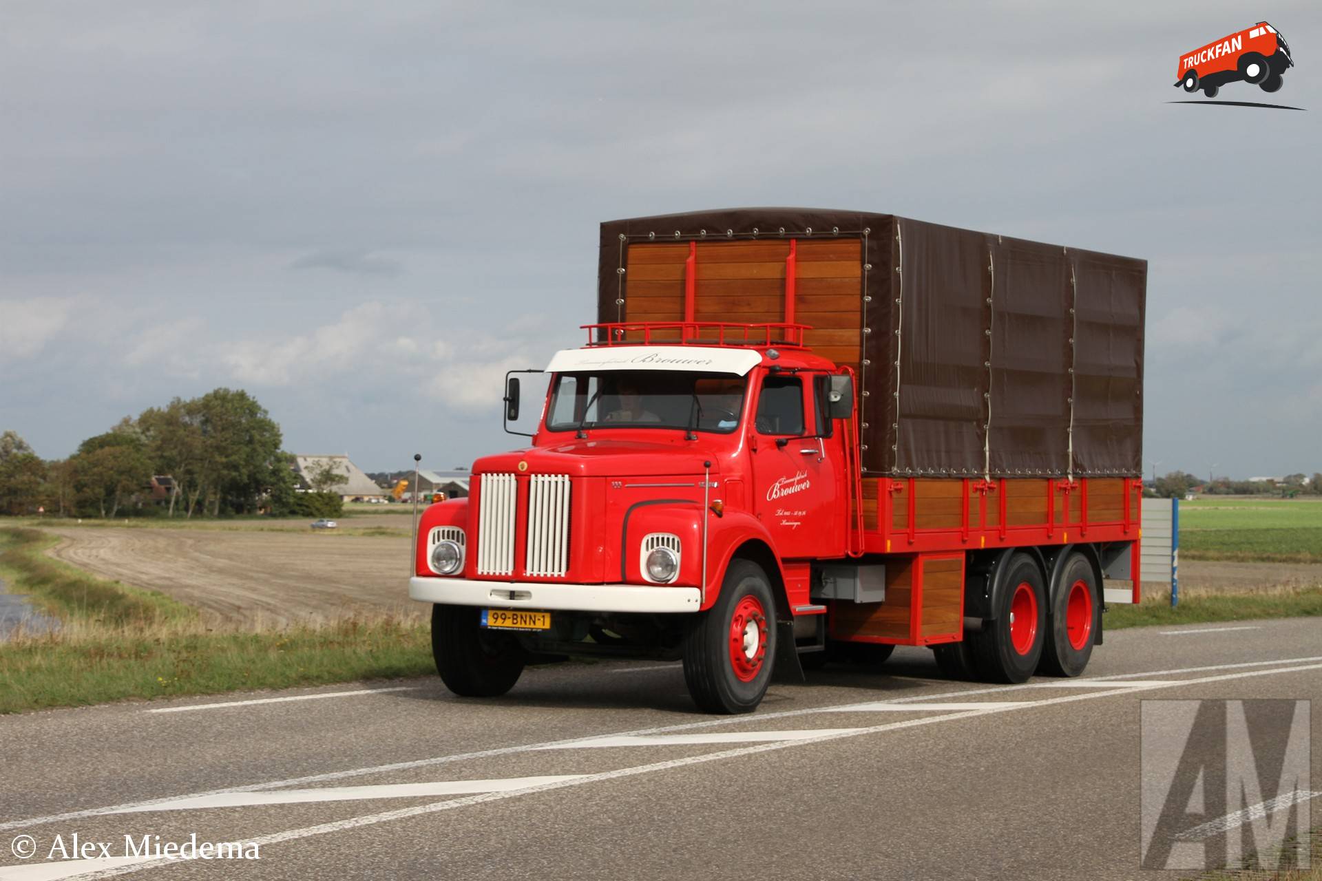 Scania LS111 truck from 1979 in Harlingen