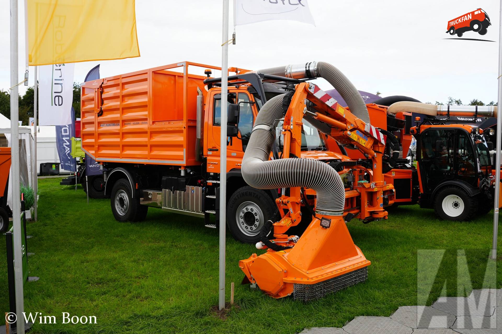 Unimog U530 van Mart Munsters op vakbeurs