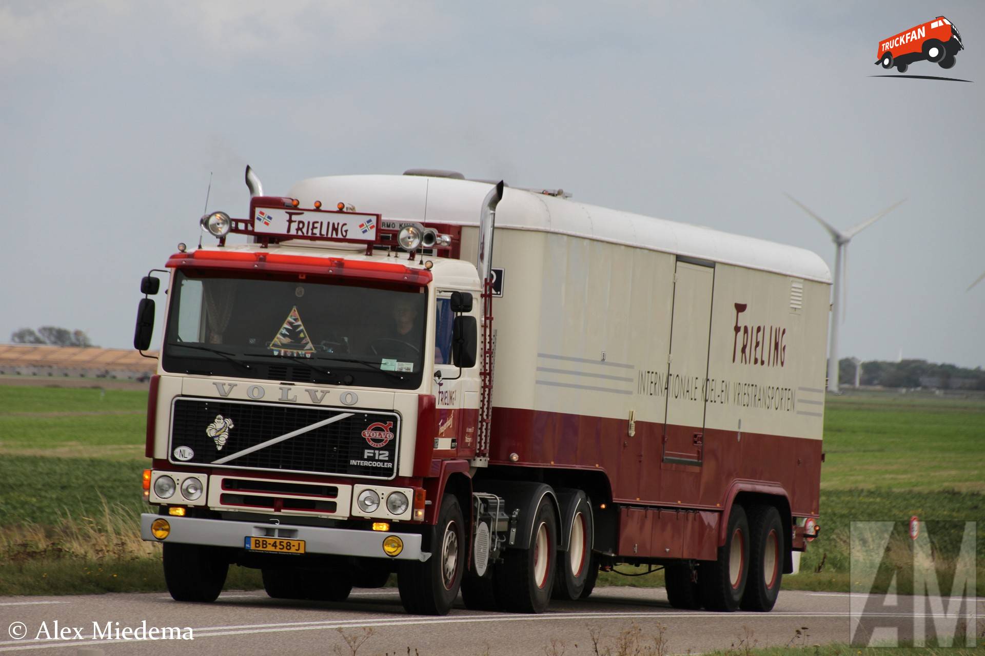 Volvo F12 truck in Harlingen