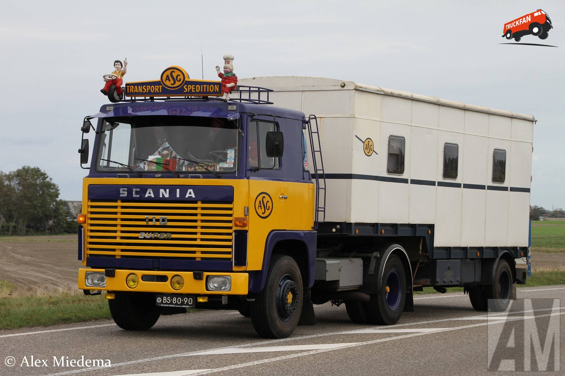 Scania 110 truck in Harlingen